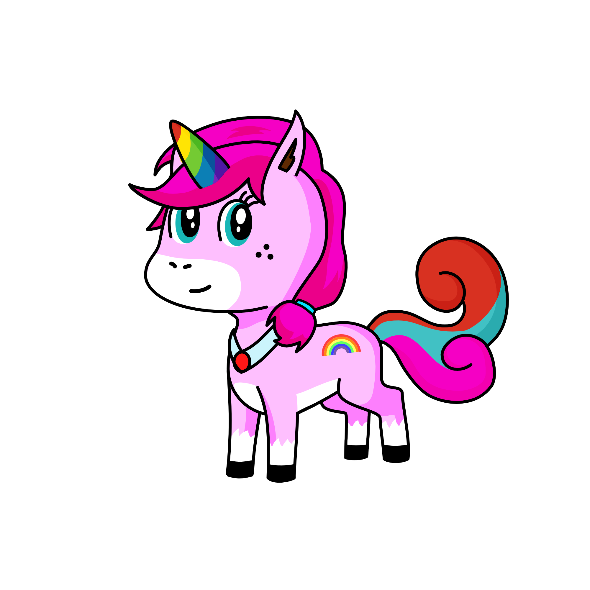 Rainbow Blossom, the unicorn