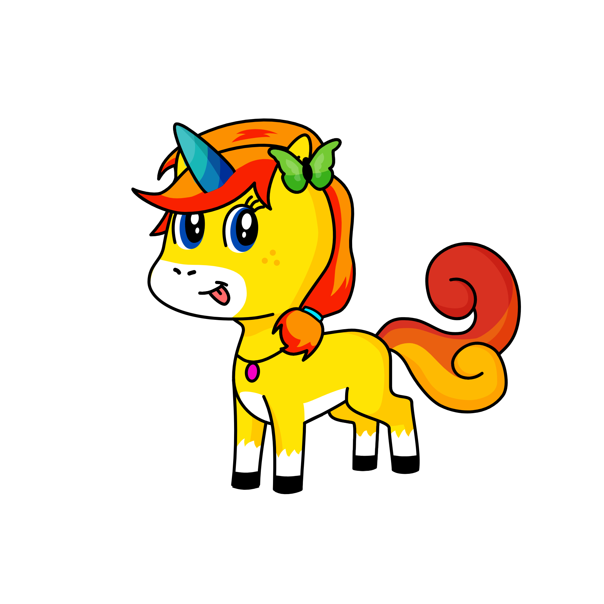 Sunshine, the unicorn