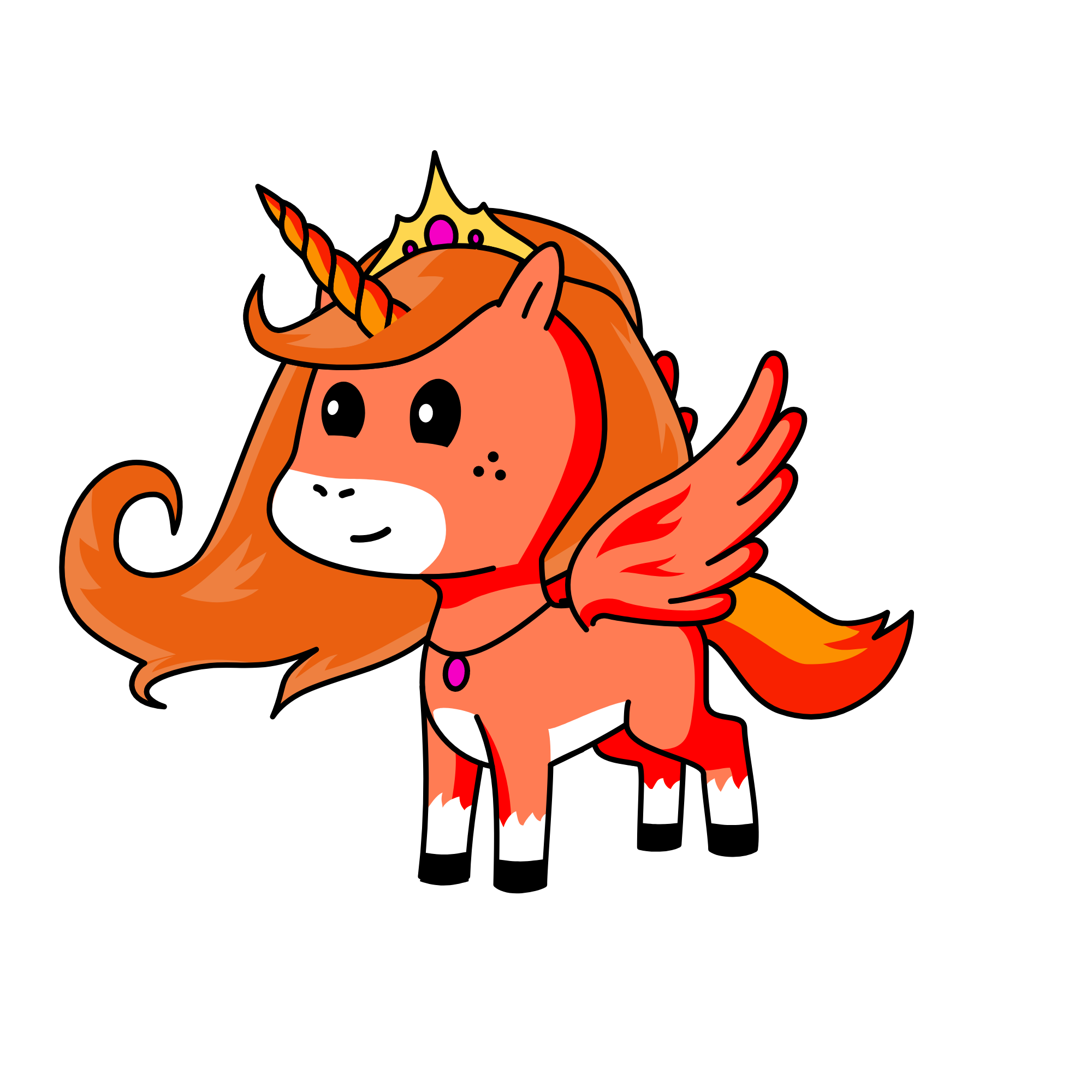 Dest La Reina Del Fuego, the unicorn