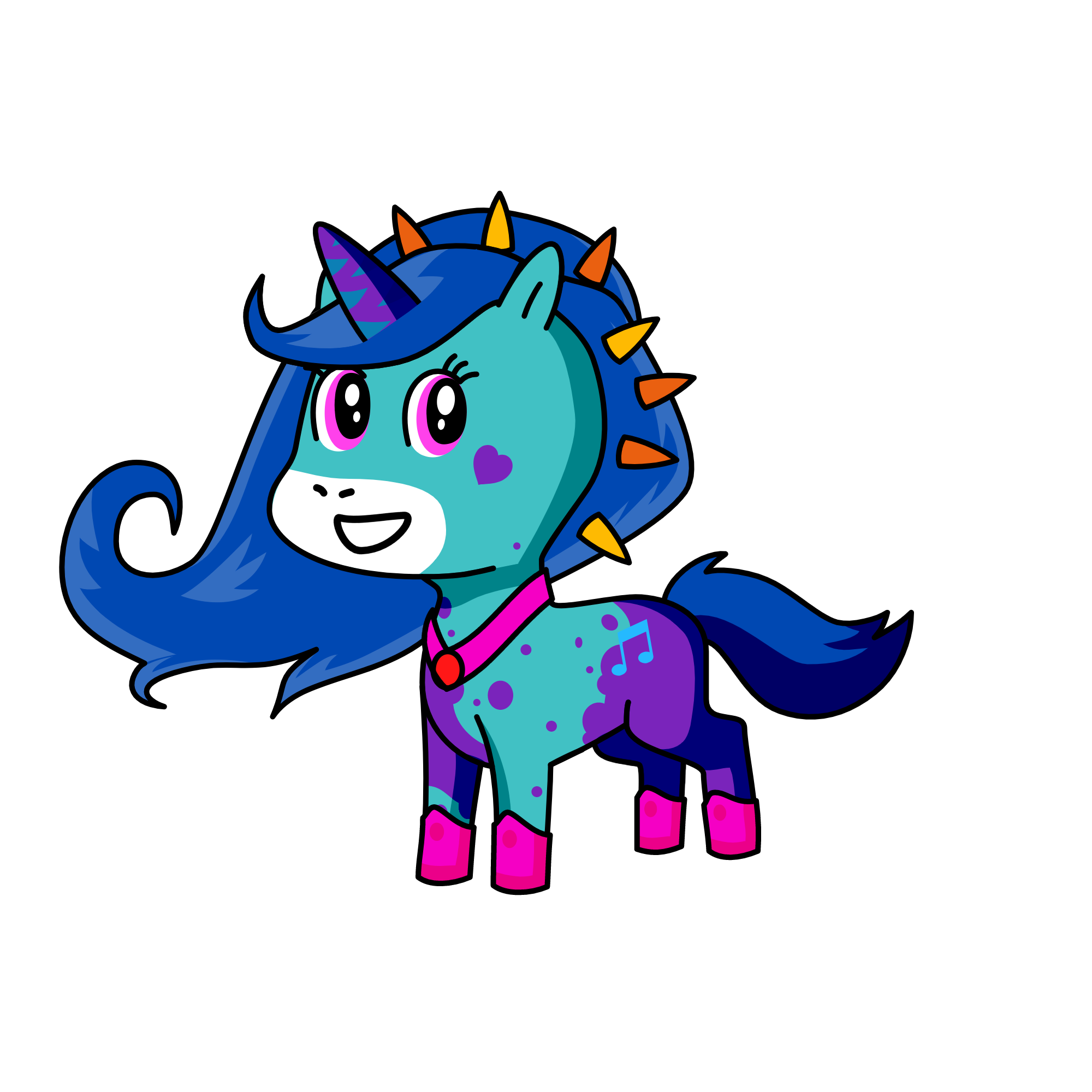 SnowGlobe, the unicorn