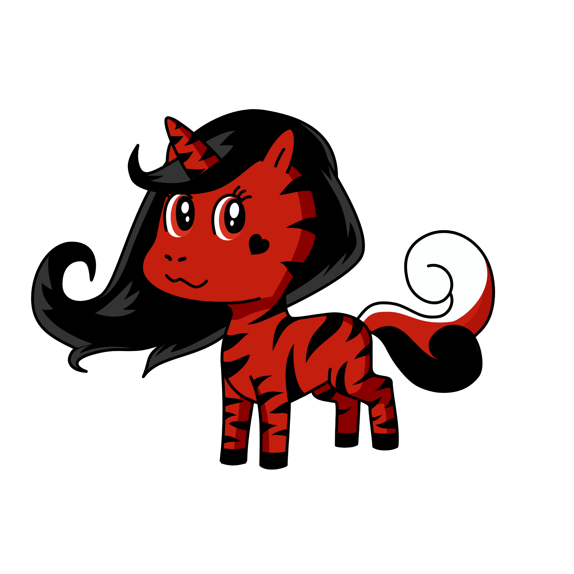 red unicorn, the unicorn