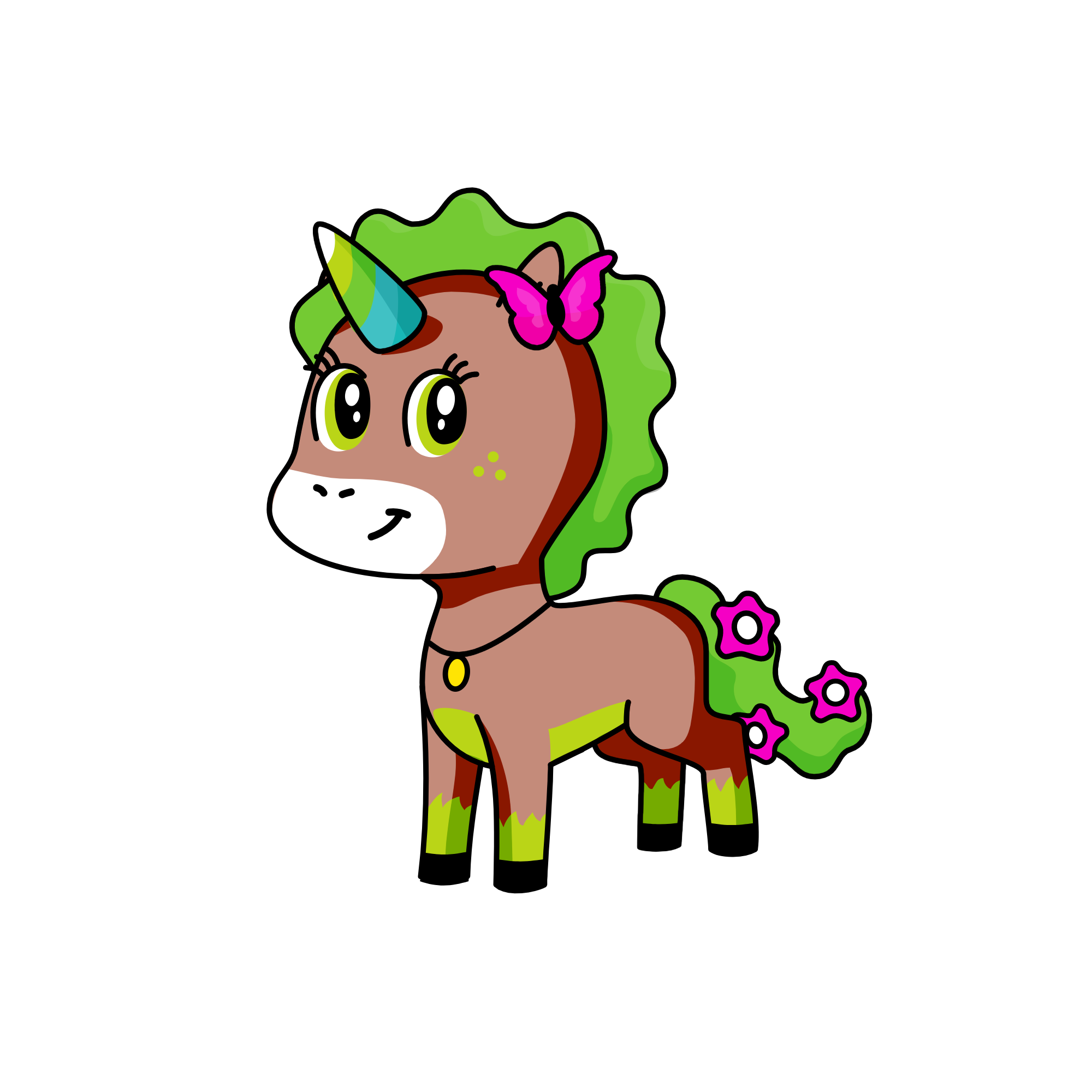 Oak, the unicorn