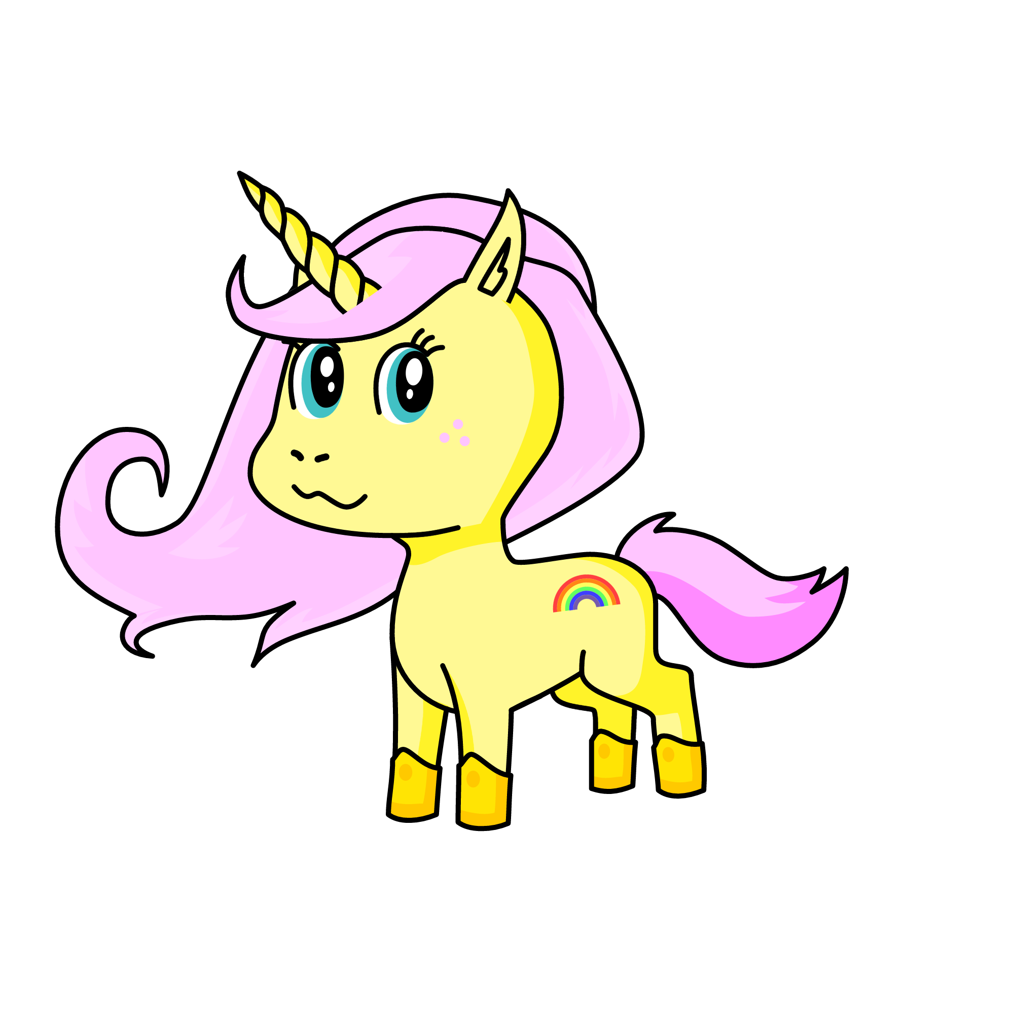Fluttershy, the unicorn
