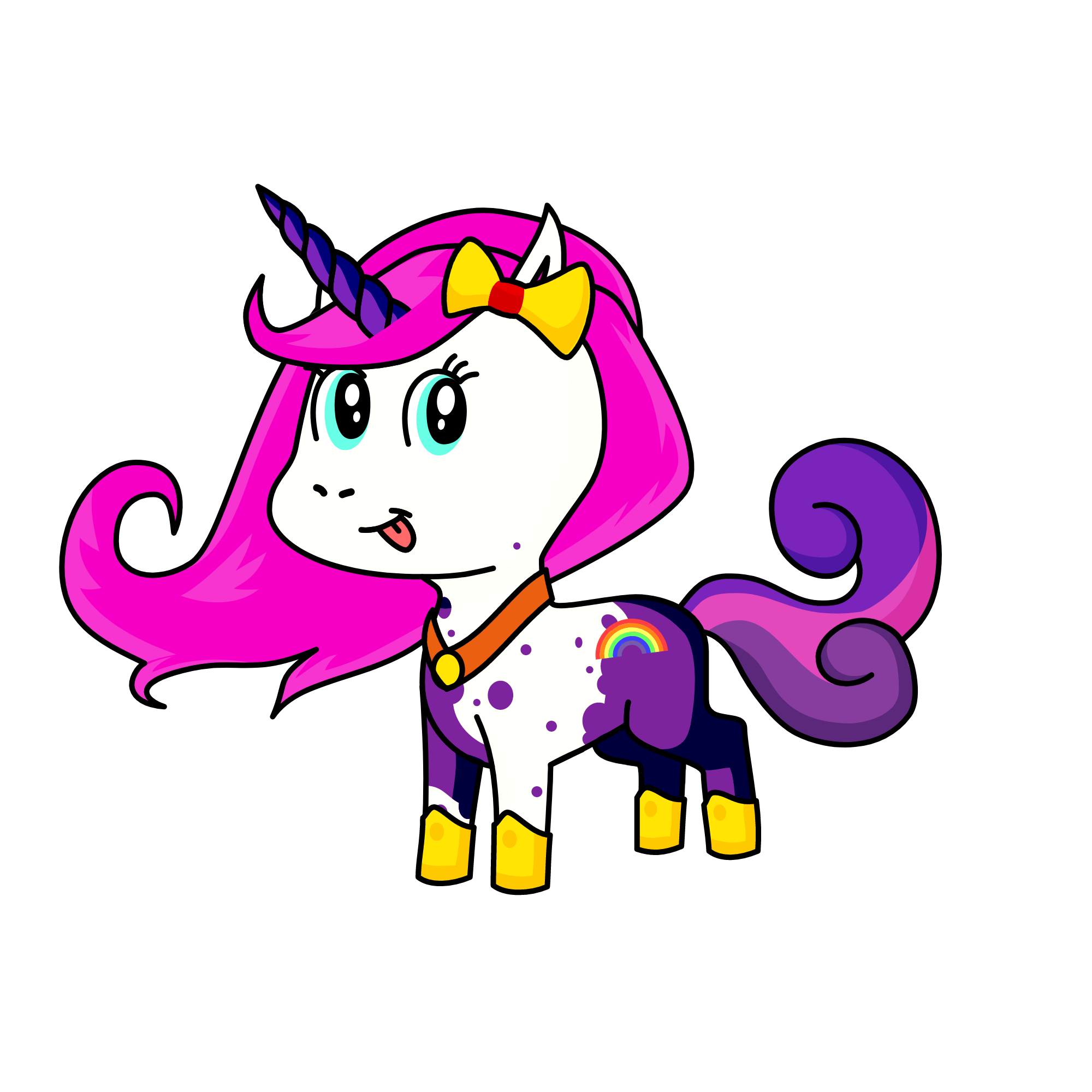 rainbow slash, the unicorn