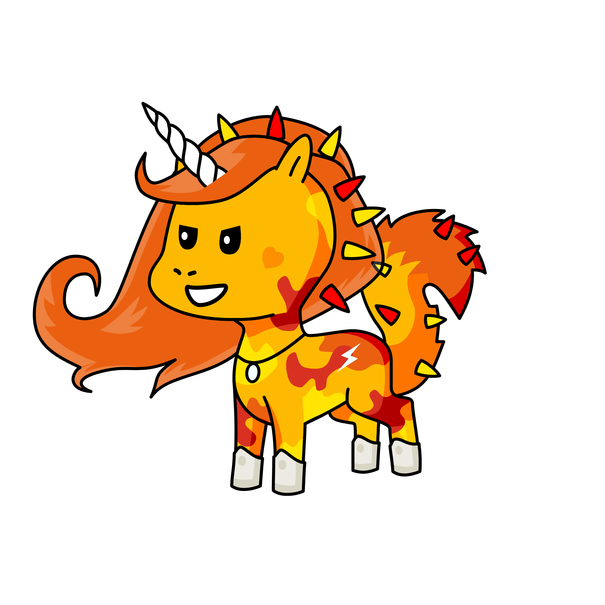Fire, the unicorn