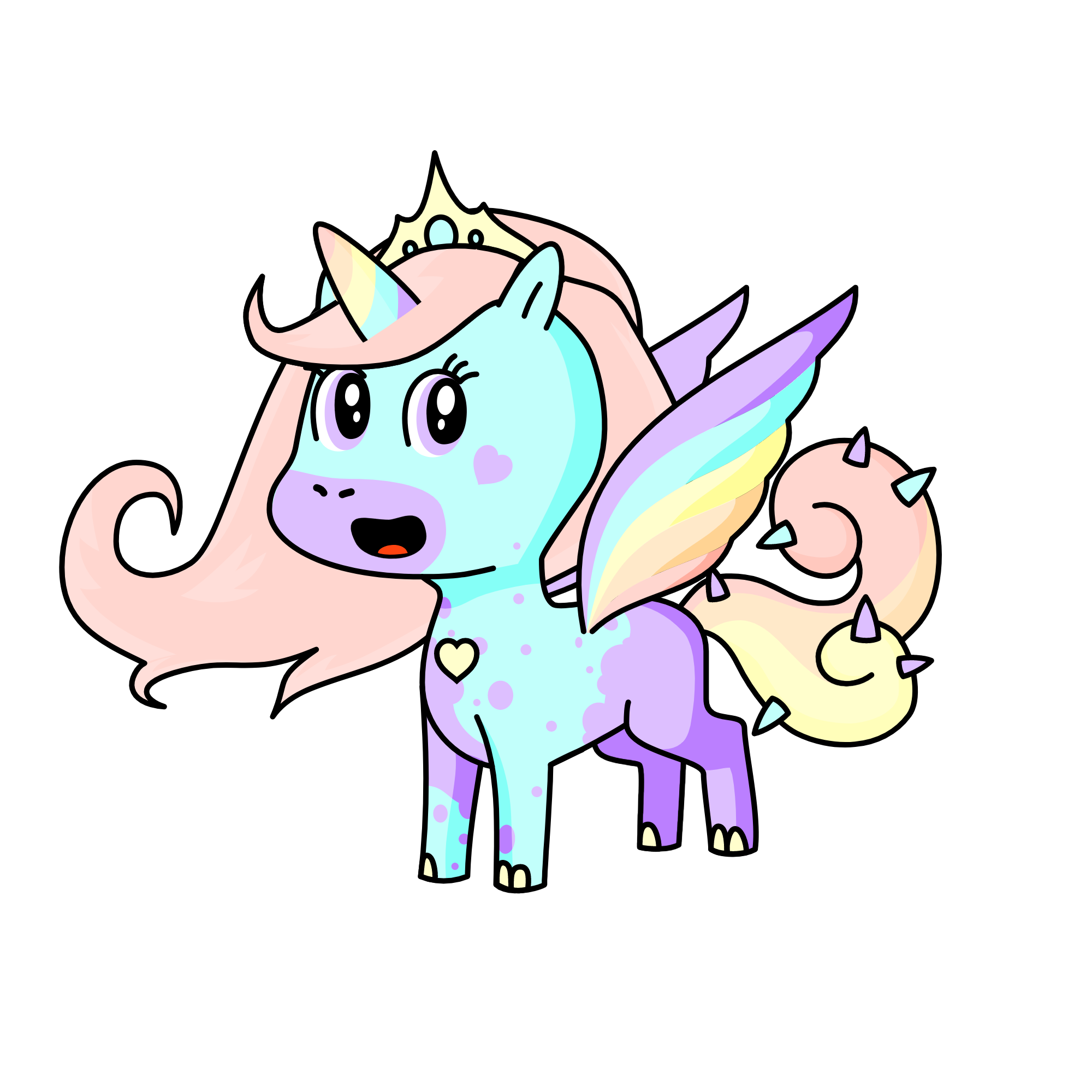 Queen Pastella, the unicorn