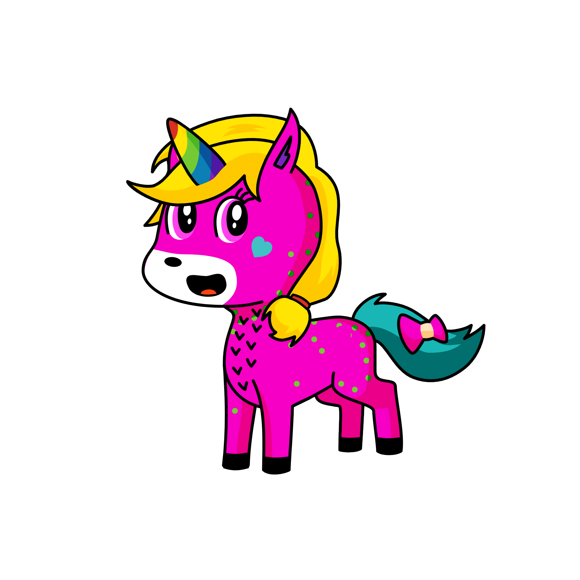 RainbowAmia, the unicorn