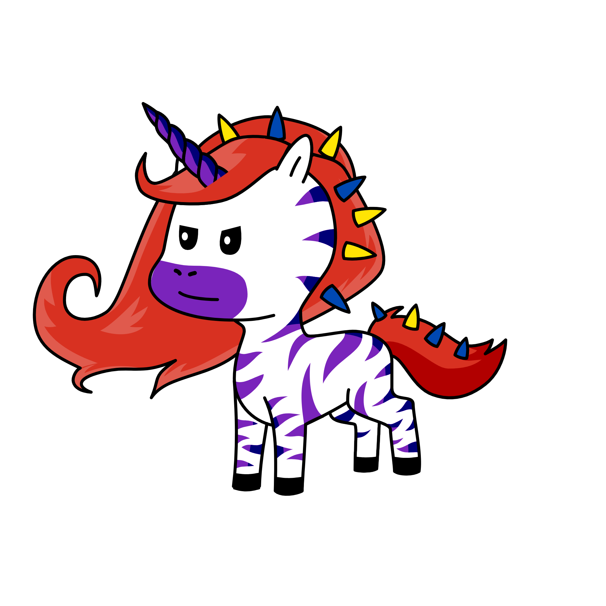 Mr. Meh, the unicorn
