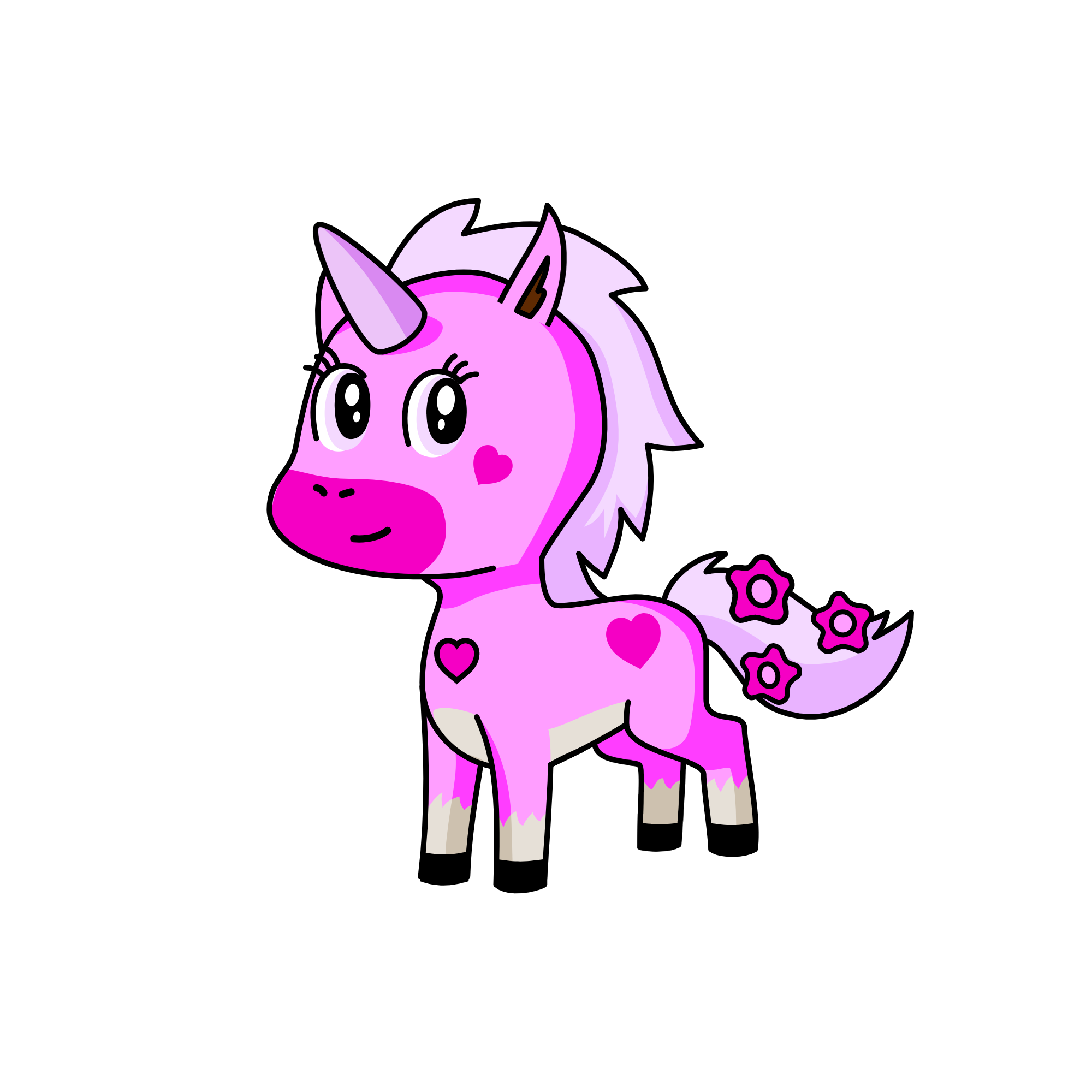 Pinky, the unicorn