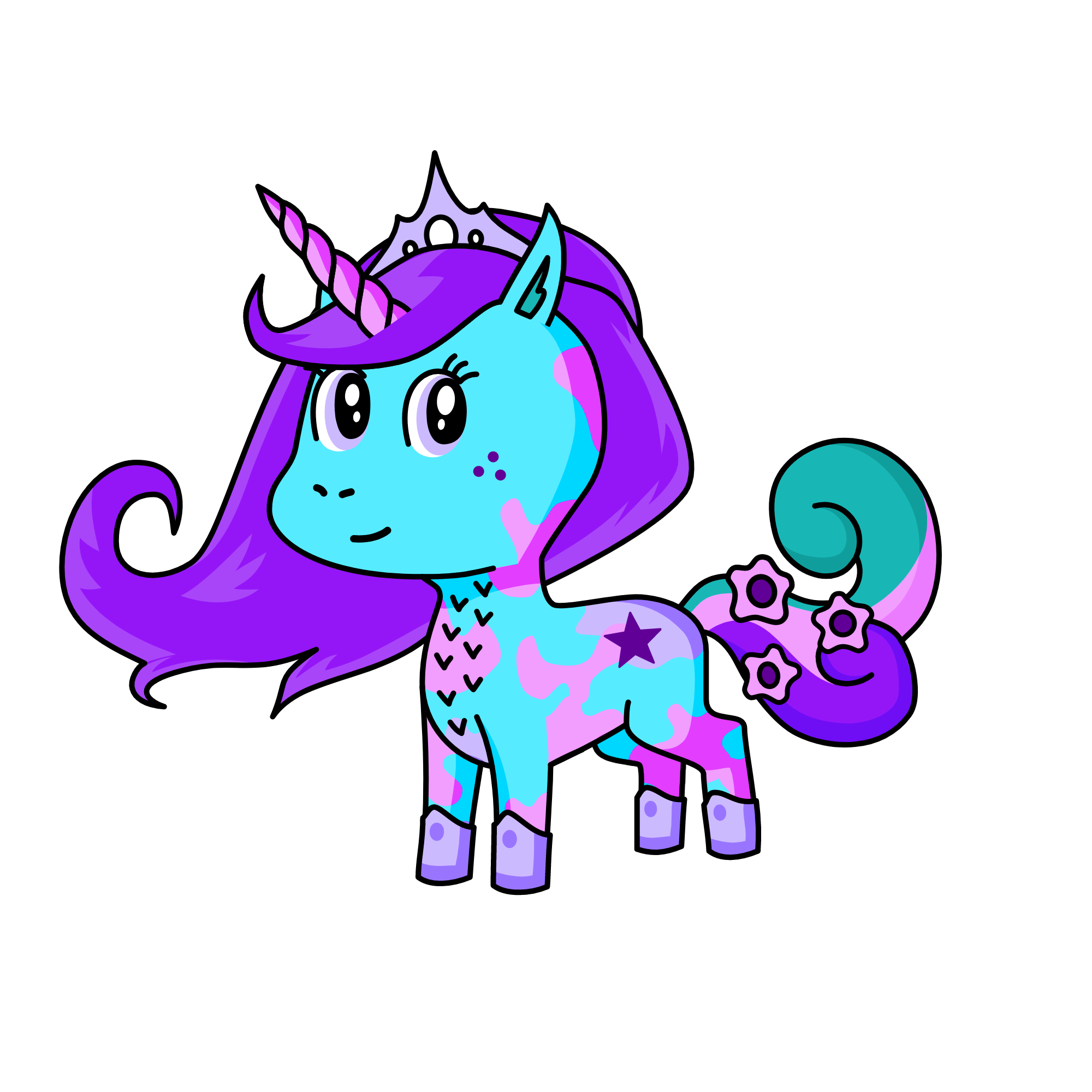 Candy, the unicorn