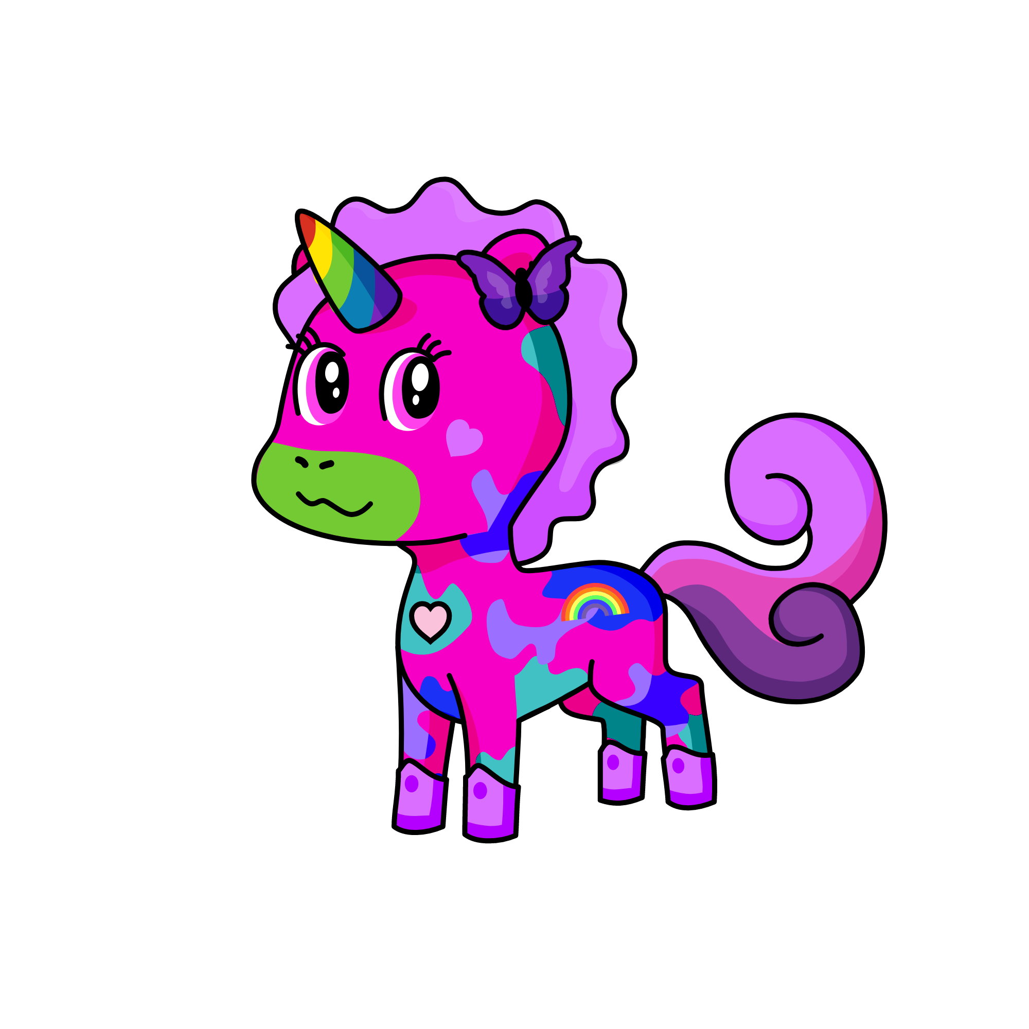 RAINBOW, the unicorn