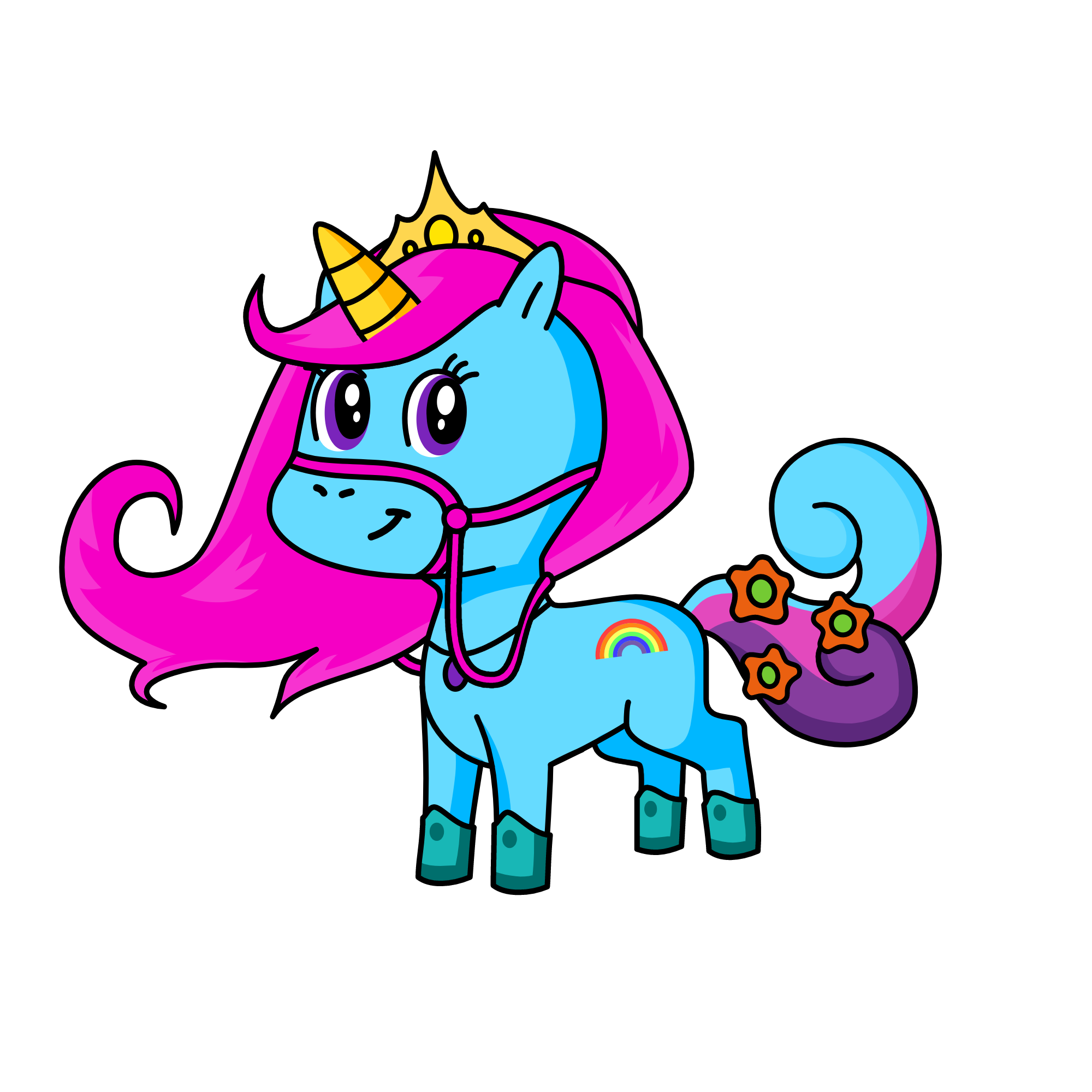 Princesa de los cupcakes, the unicorn