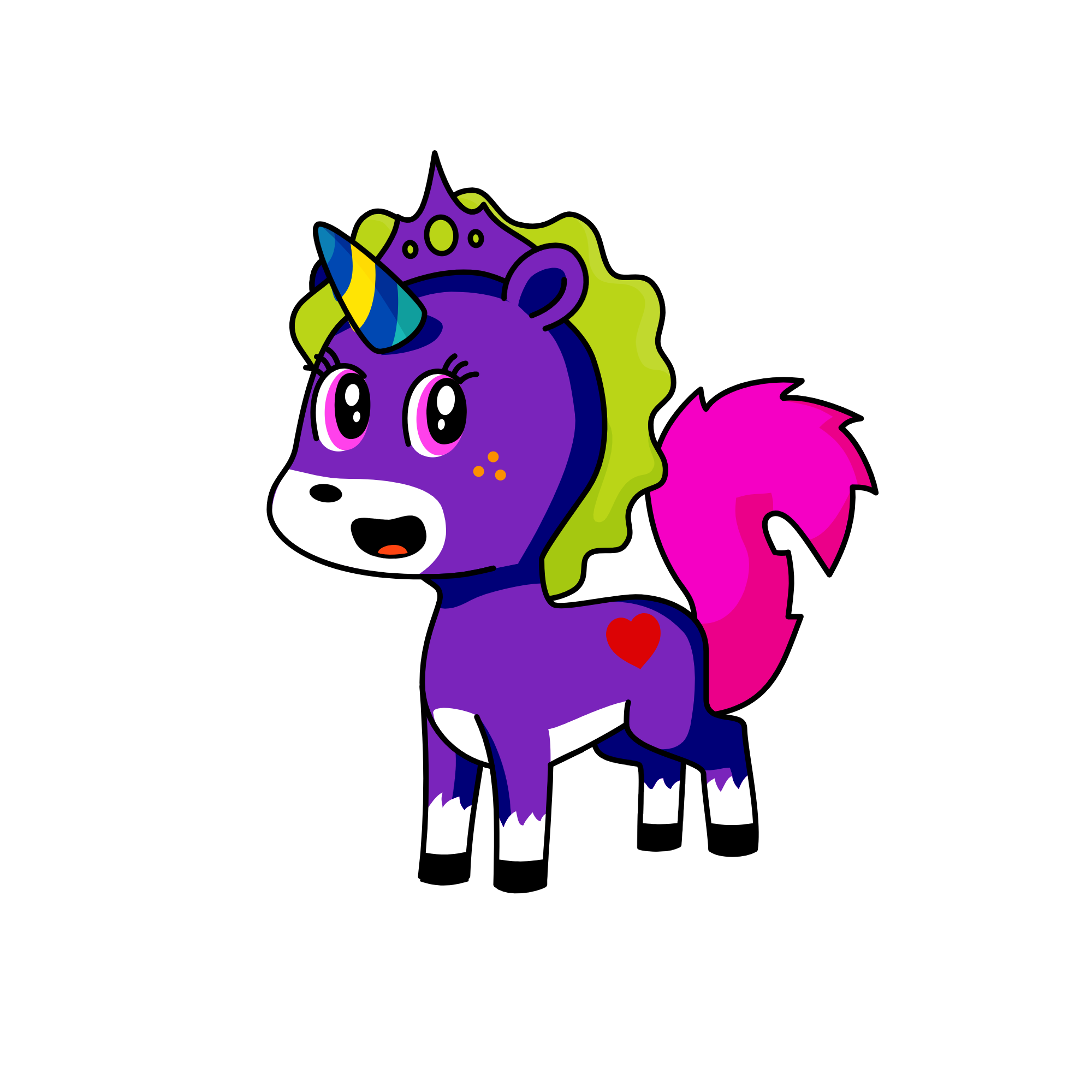 kitten, the unicorn