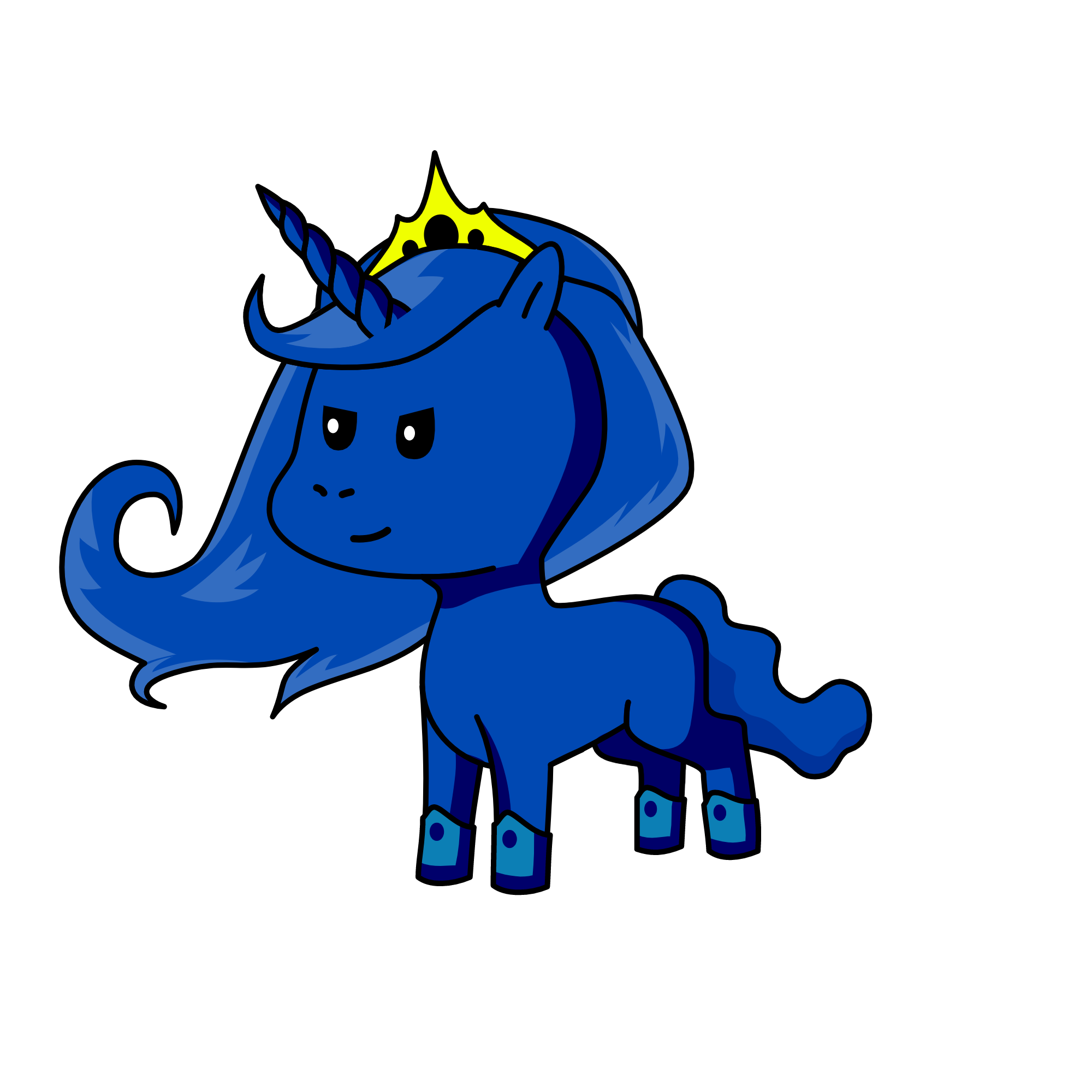 Nightmare moon, the unicorn