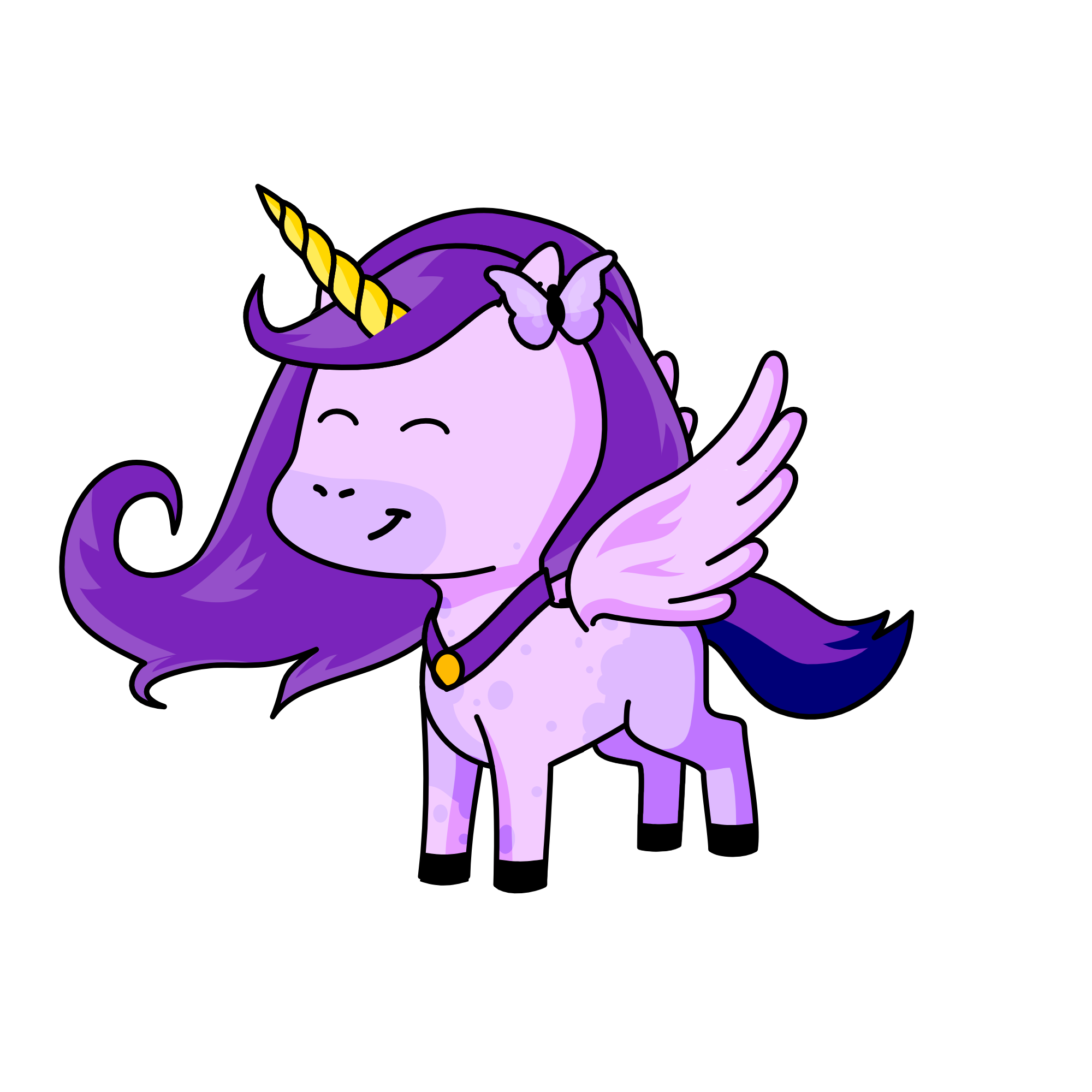 Lavender, the unicorn