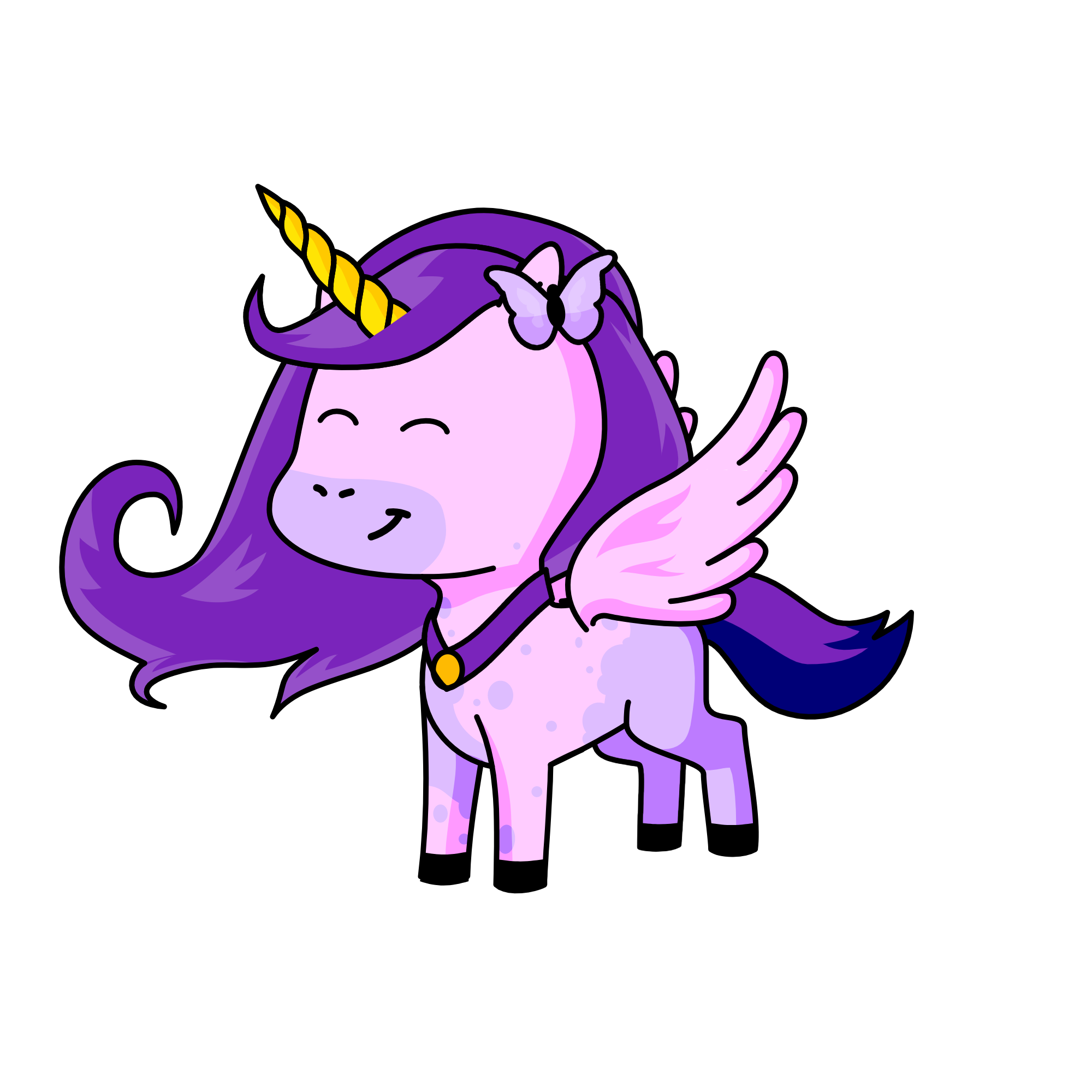 Lavender, the unicorn
