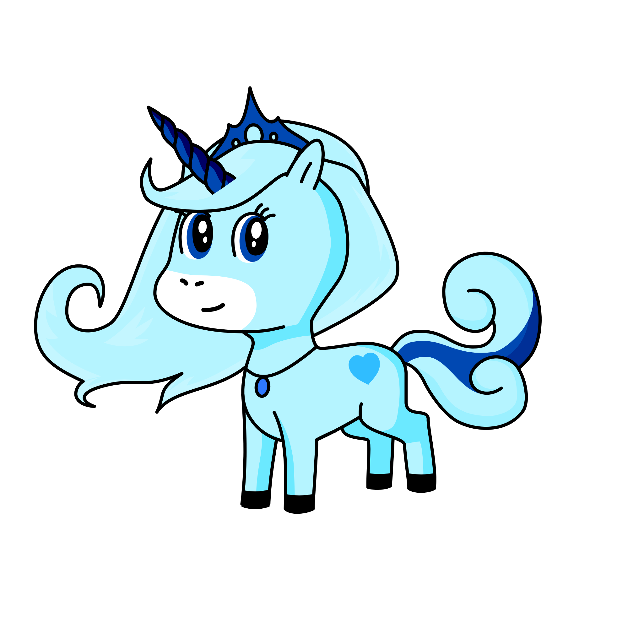Blues💙💙, the unicorn