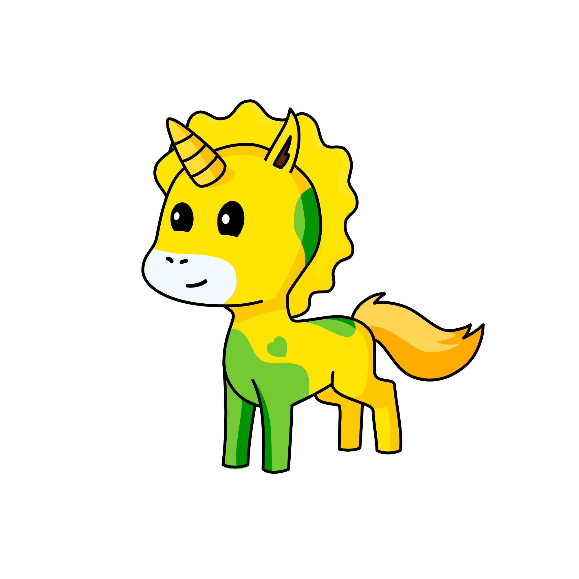 The Flowering Unicorn, the unicorn