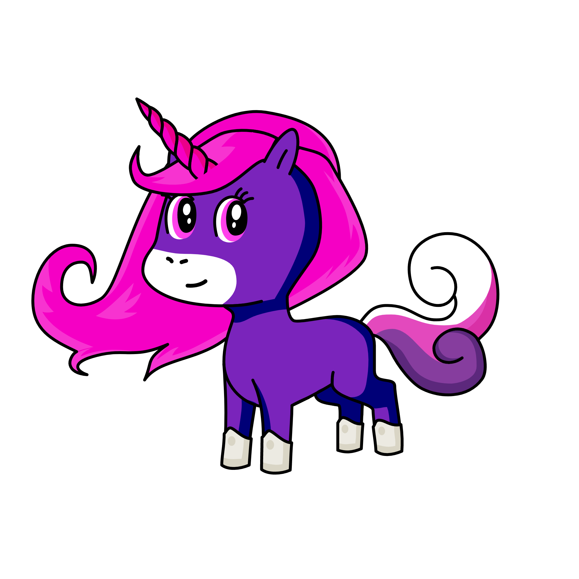 Pinkipurp, the unicorn