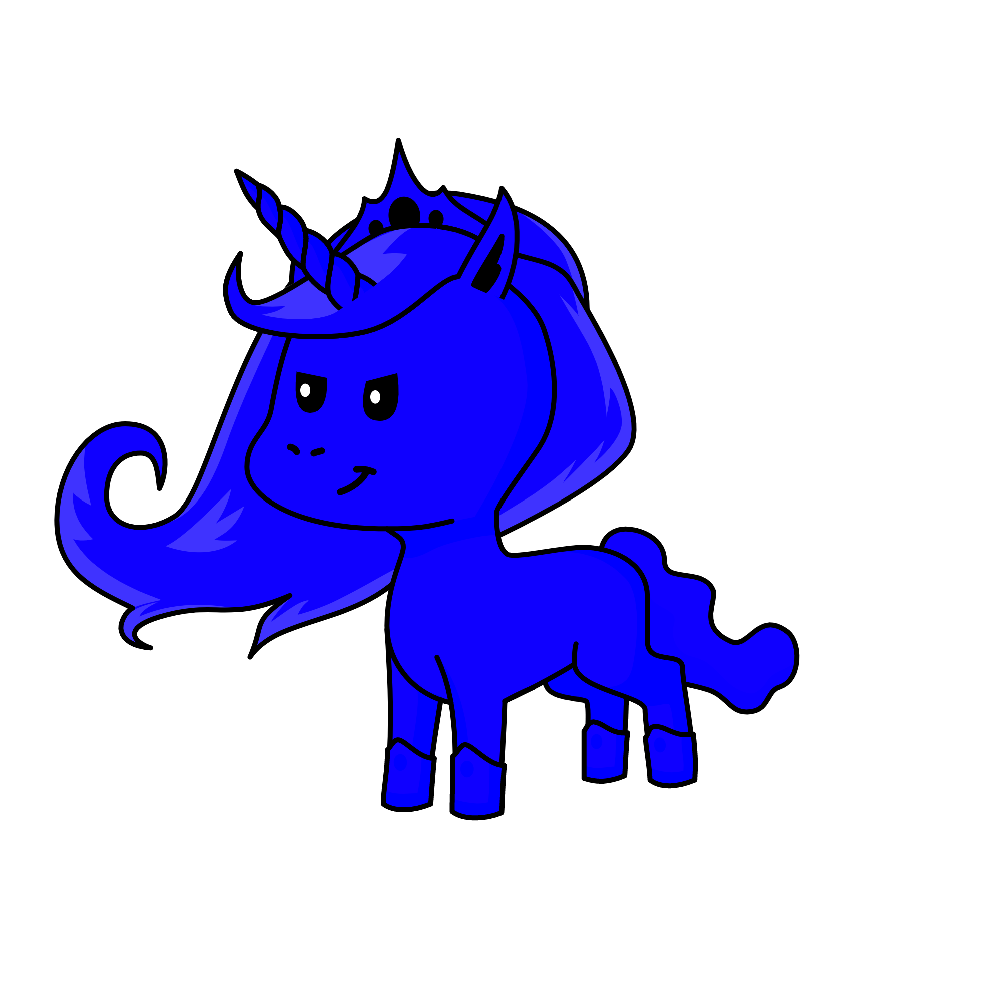 Nightmare moon!, the unicorn