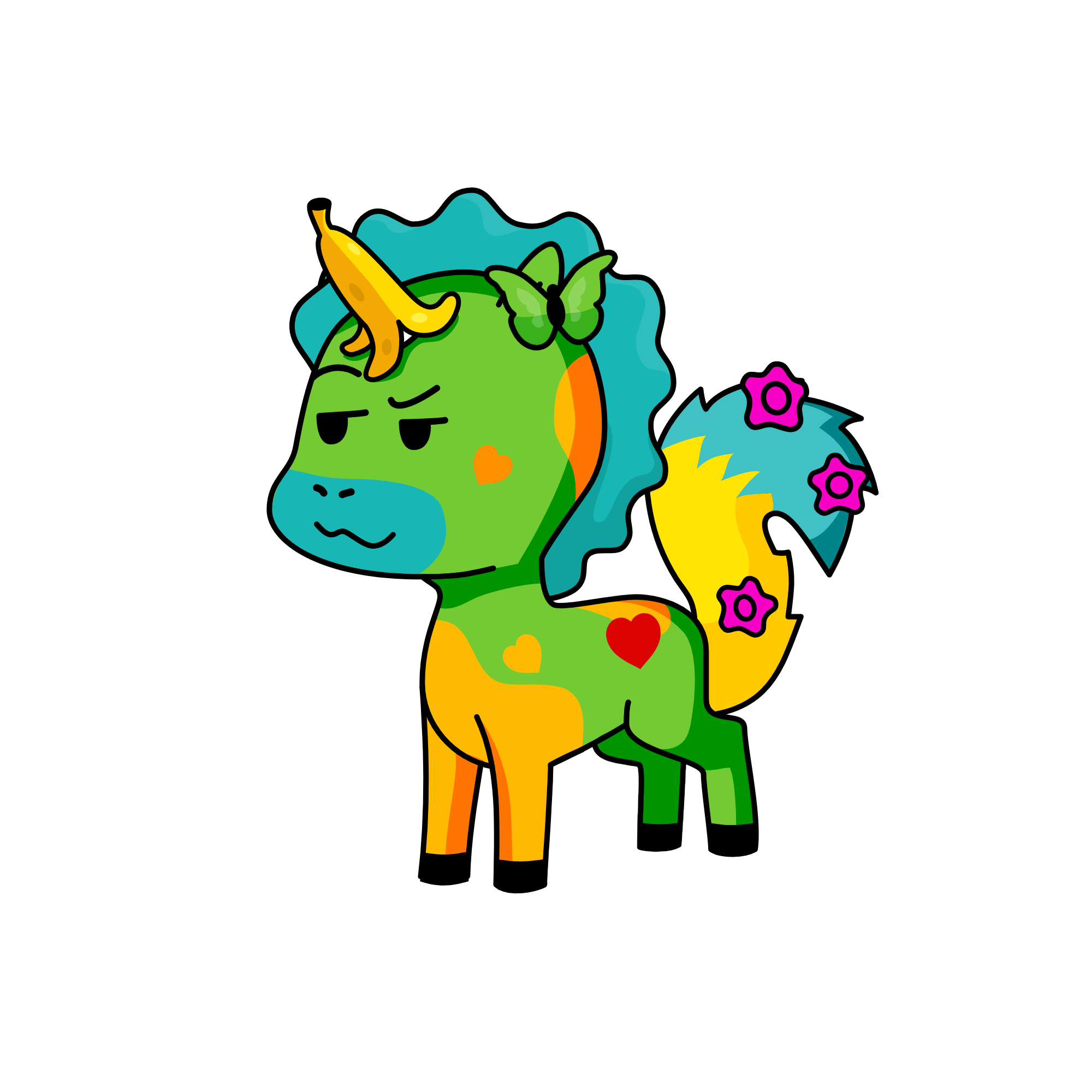 Corny, the unicorn