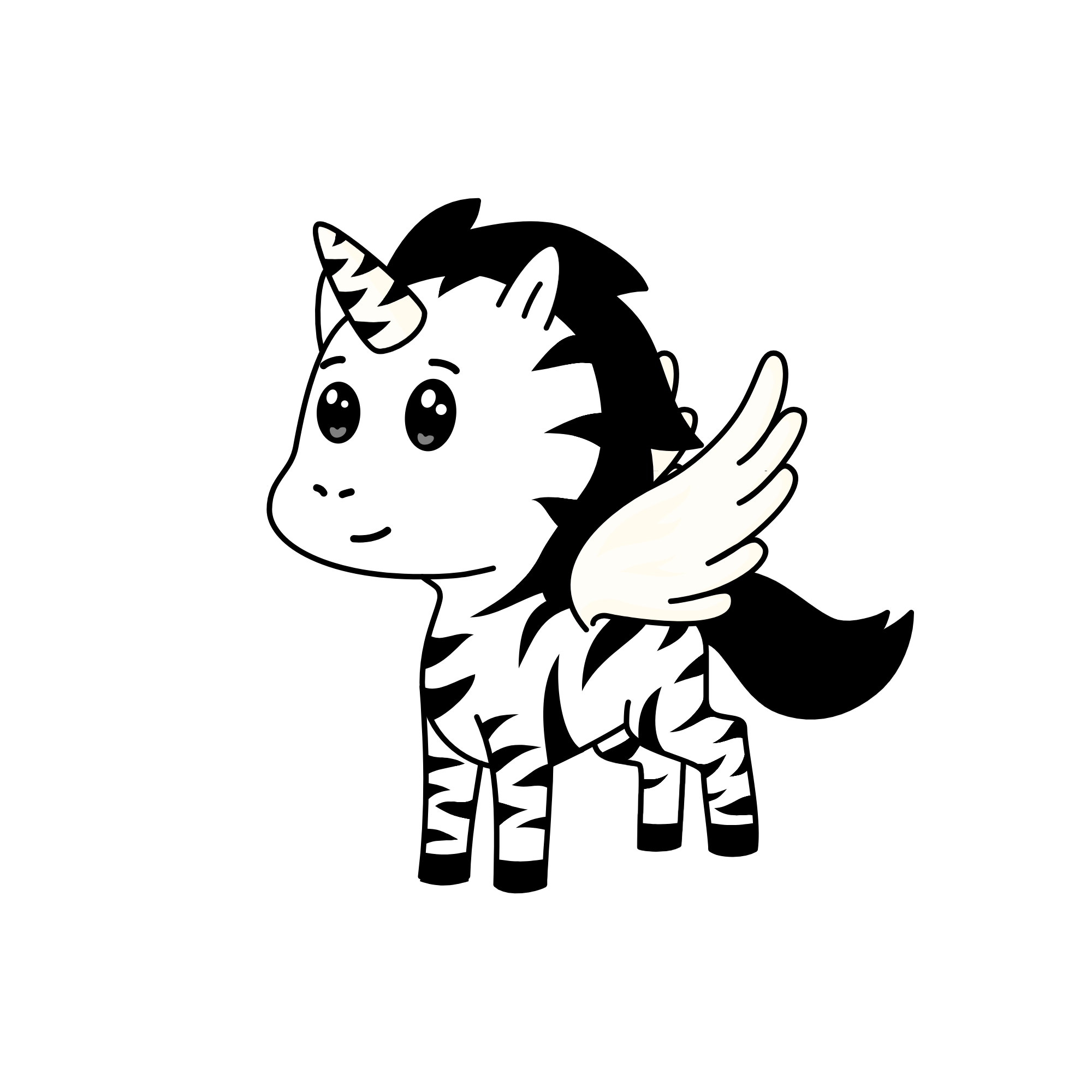 Zebra, the unicorn