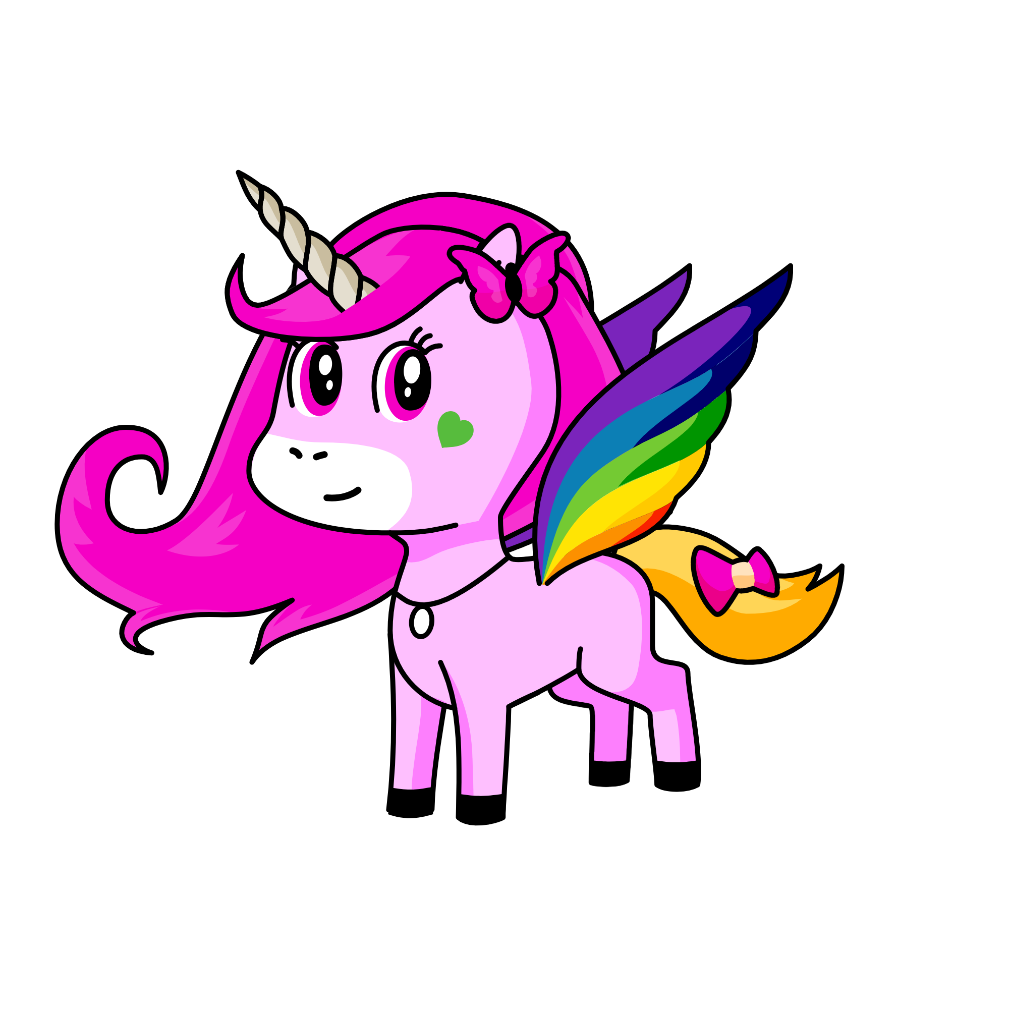 giddy, the unicorn