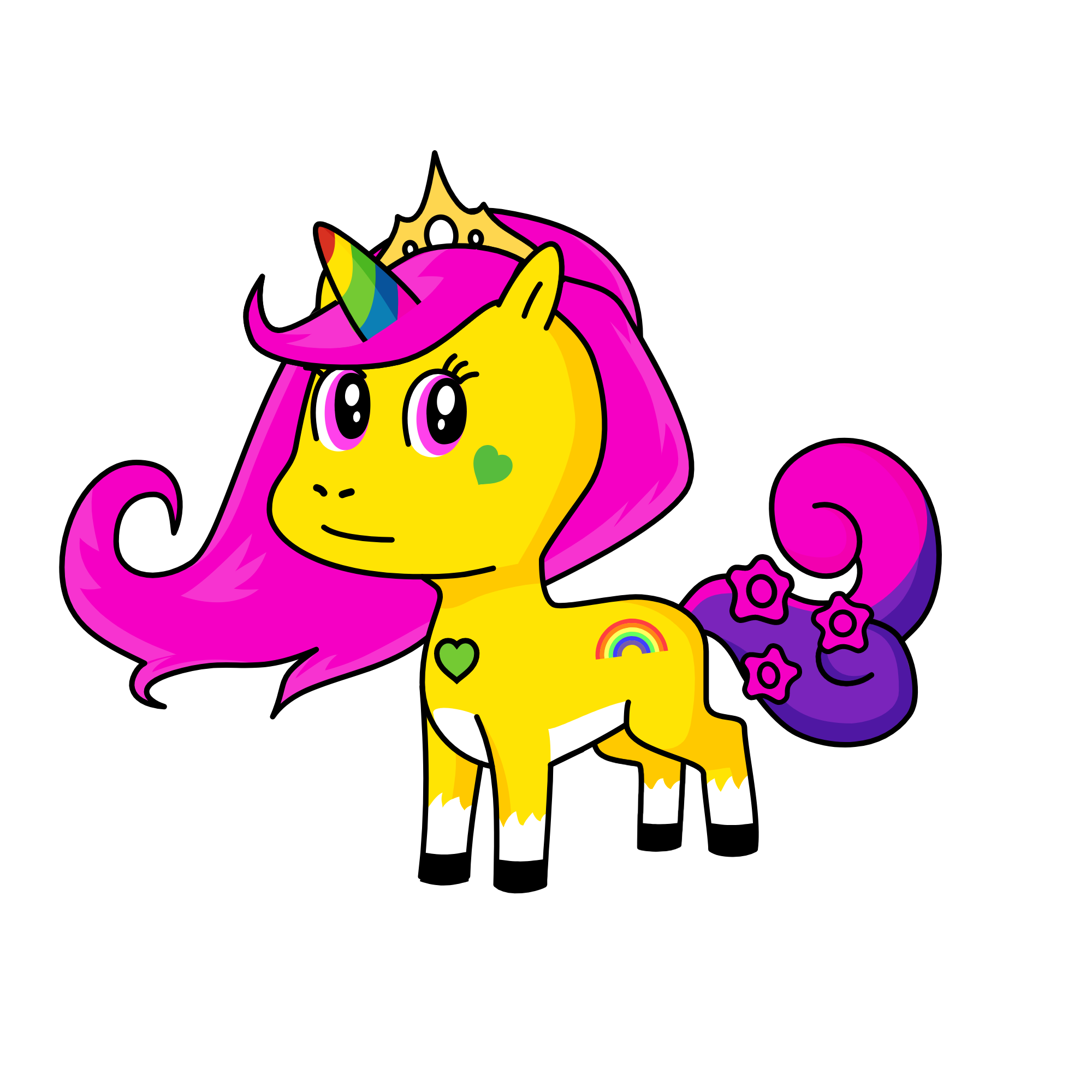 glitter, the unicorn