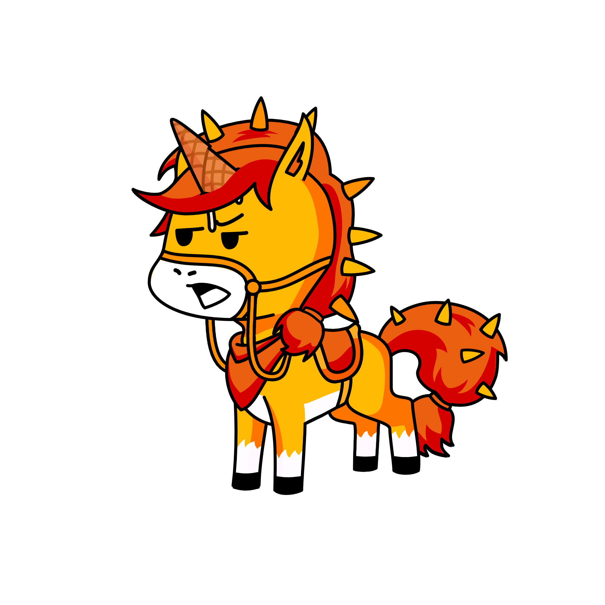 .............................................................................., the unicorn