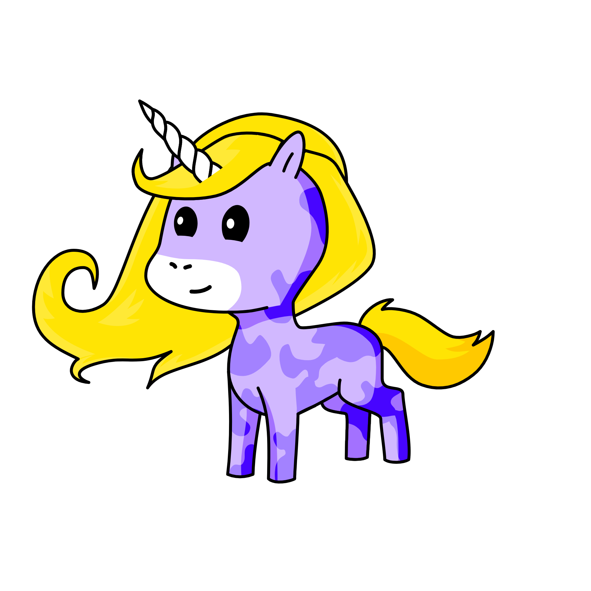 Rapunzel, the unicorn