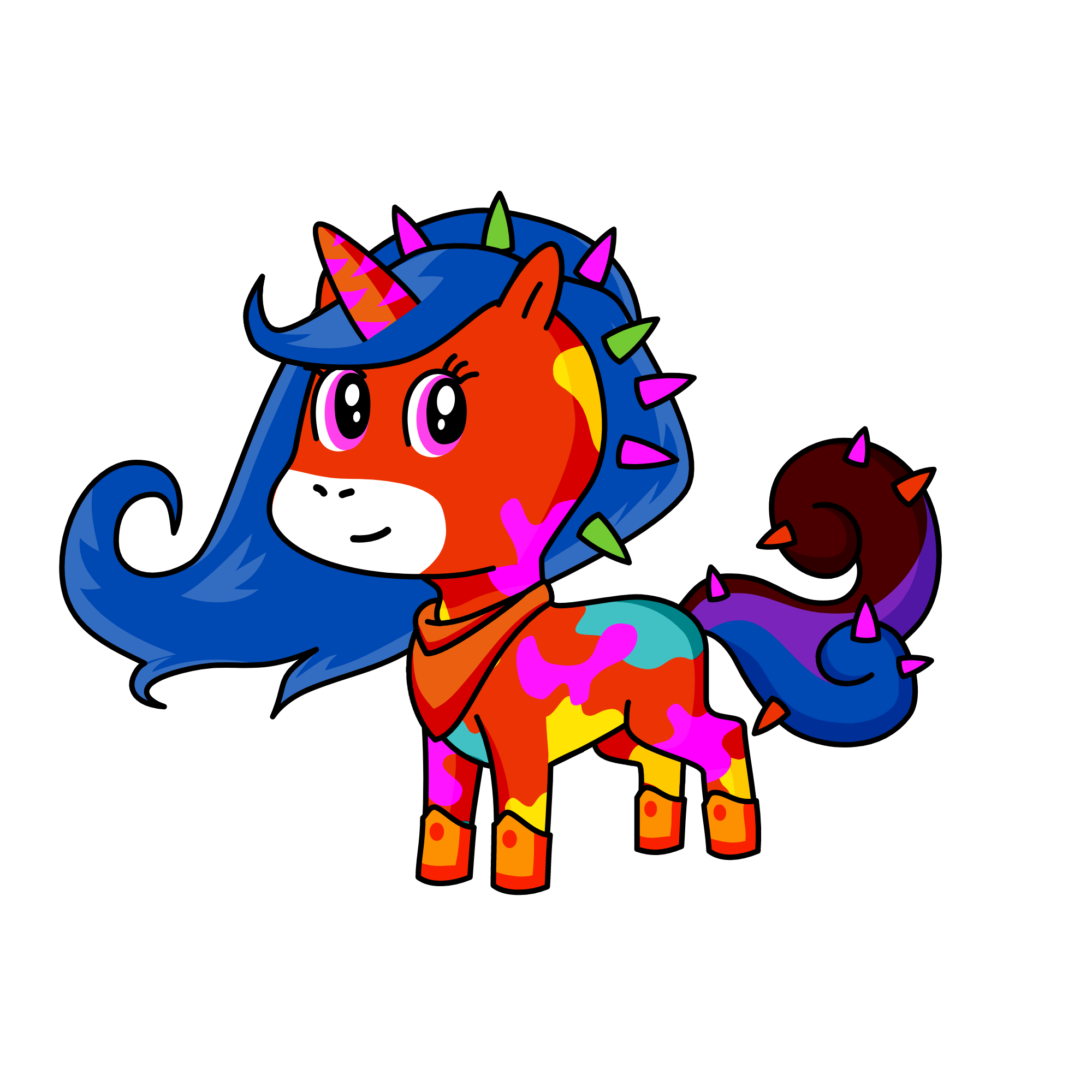 candy corn, the unicorn