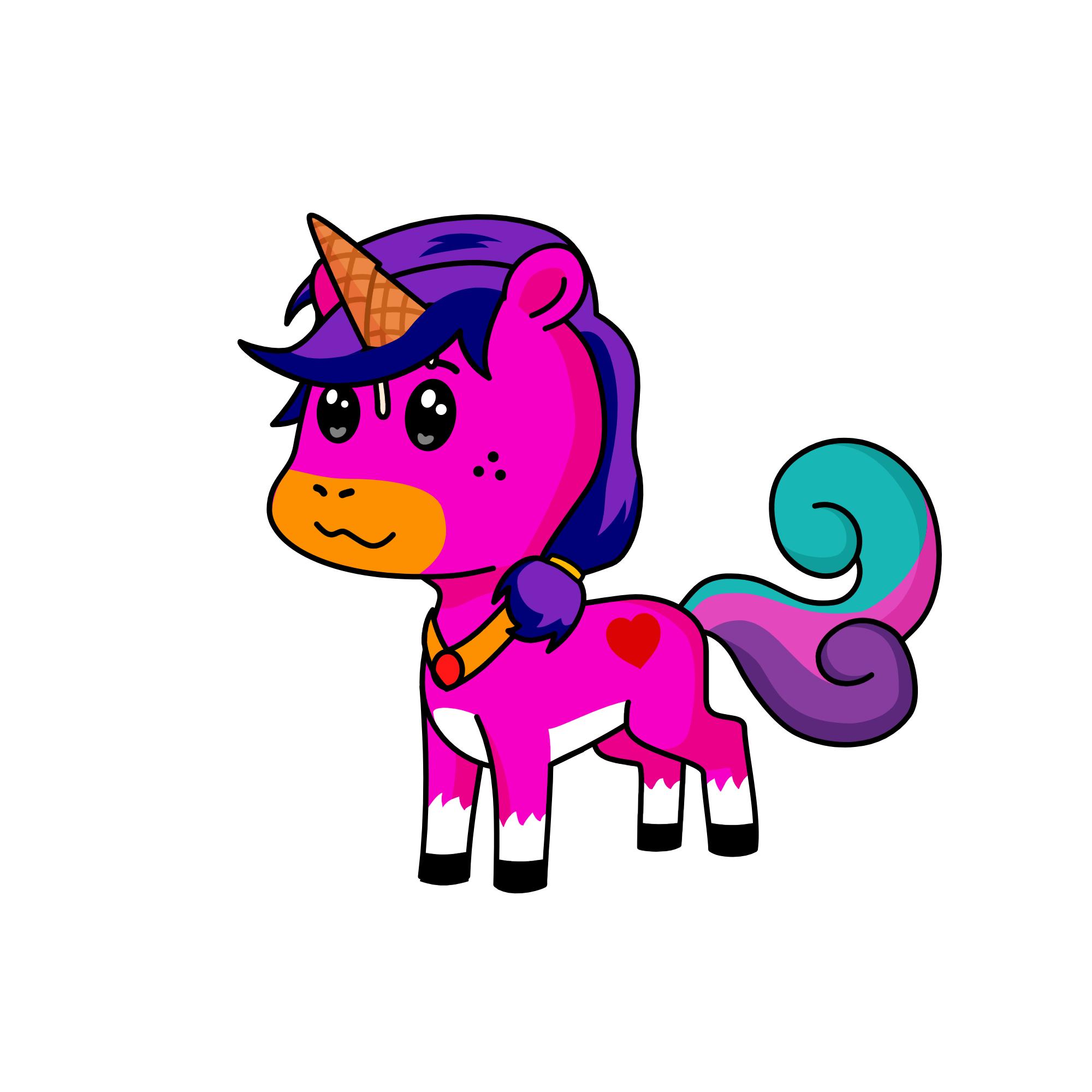 🌒 moon, the unicorn