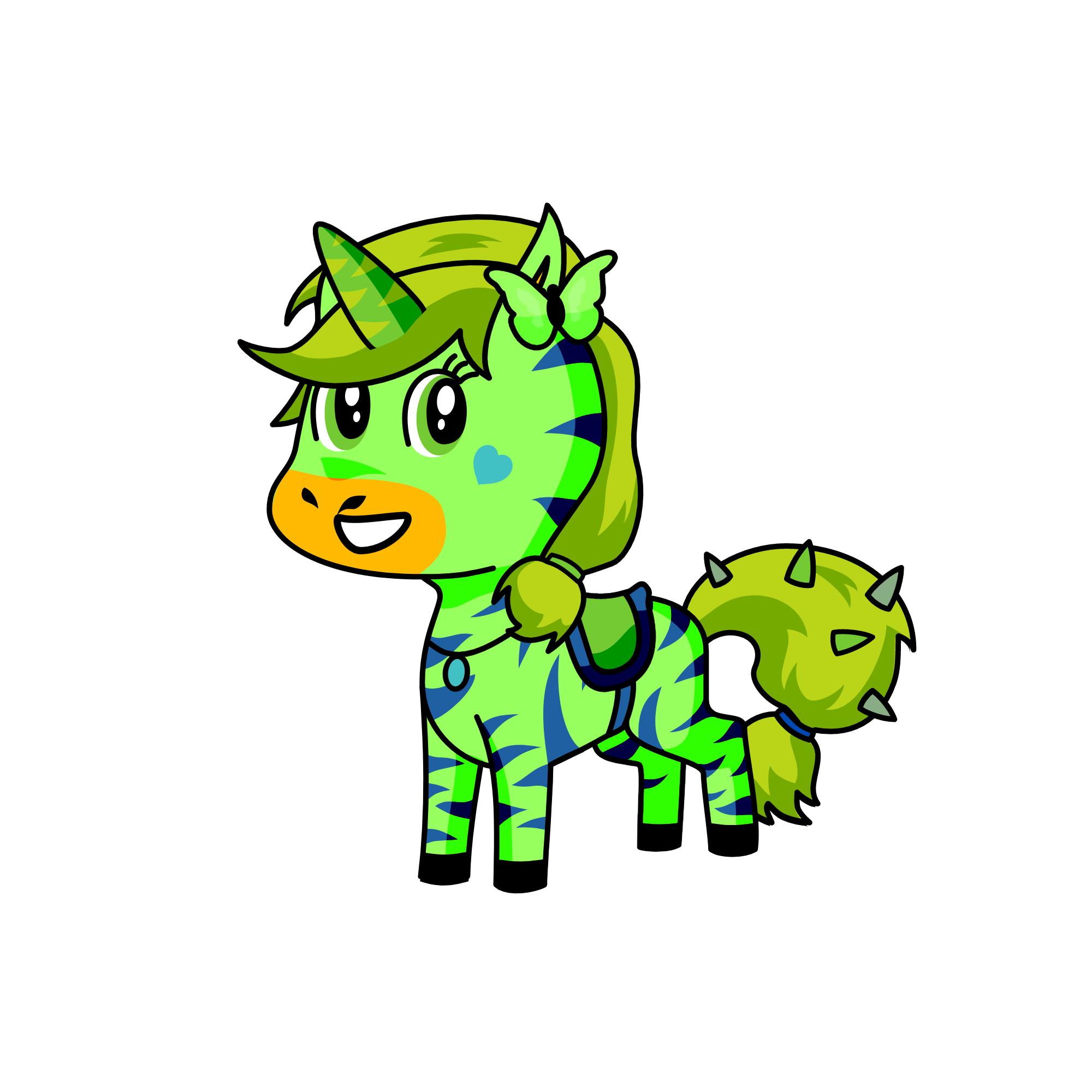 Grassy Poo, the unicorn