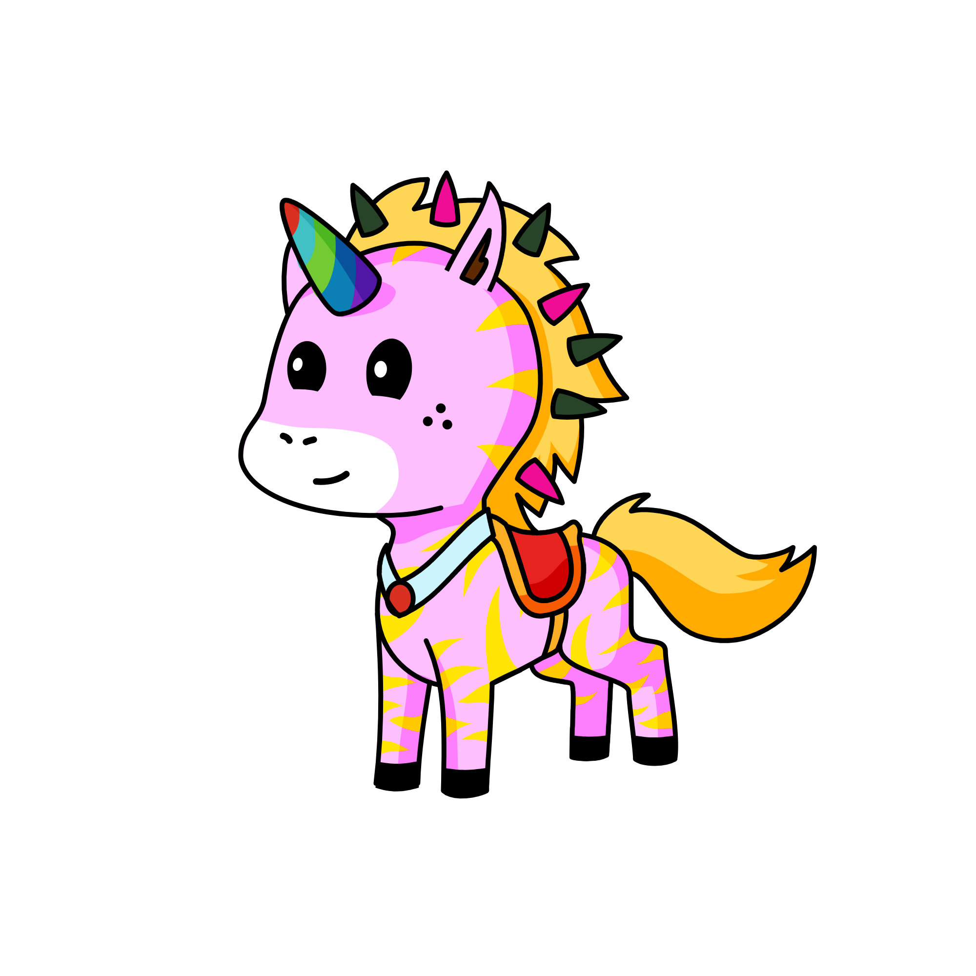R fcvgghjk,lll, the unicorn