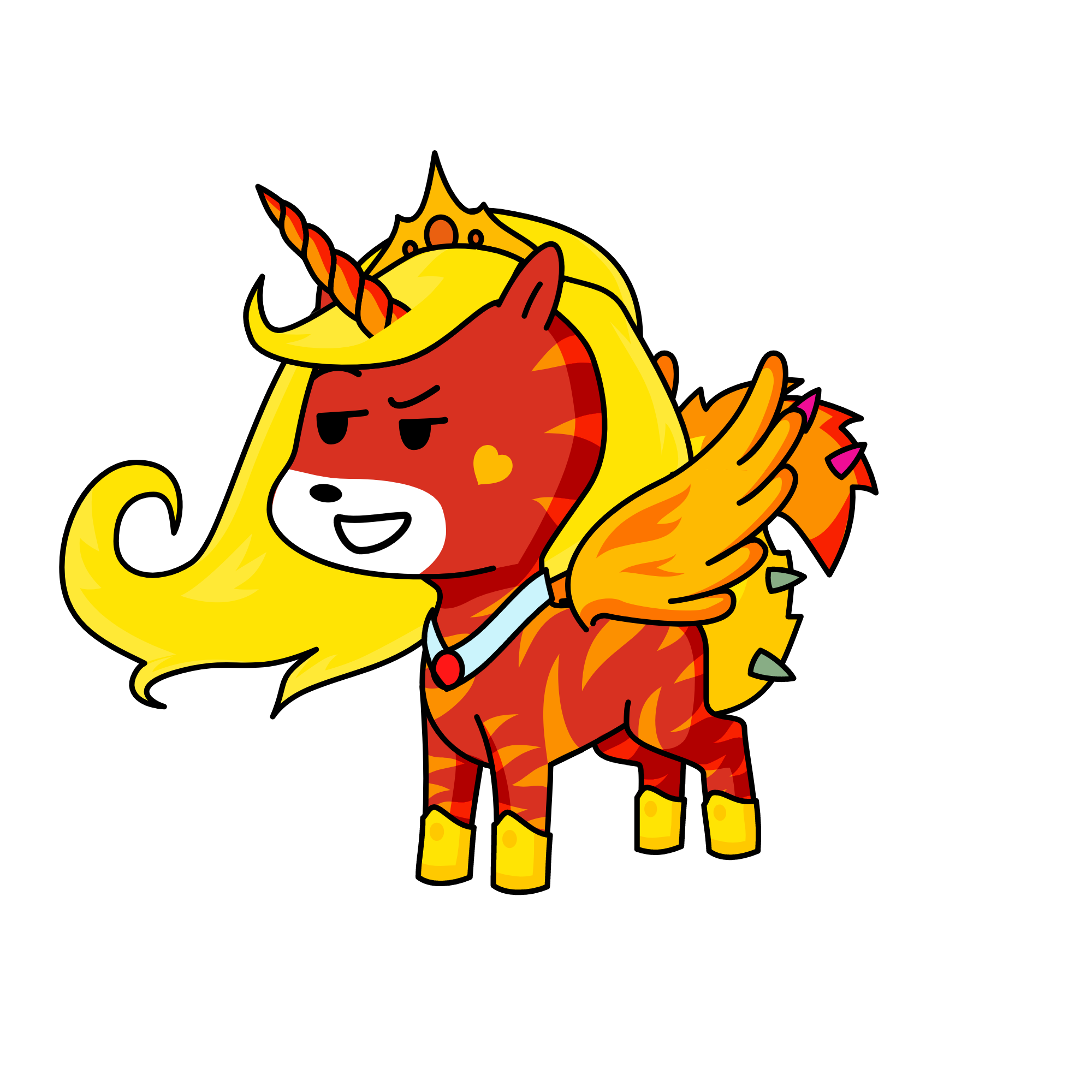 amber, the unicorn