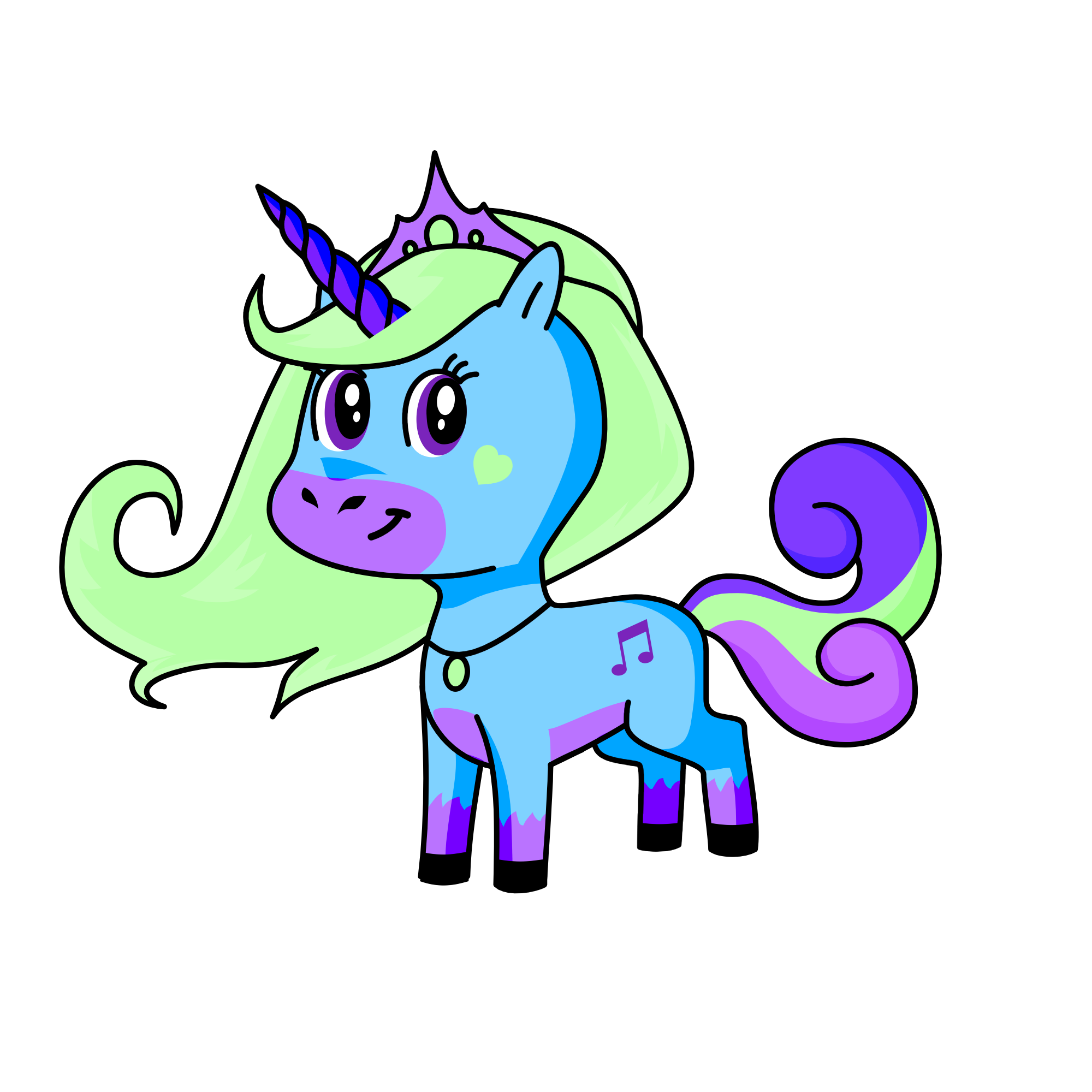 Princess Aquamarine, the unicorn