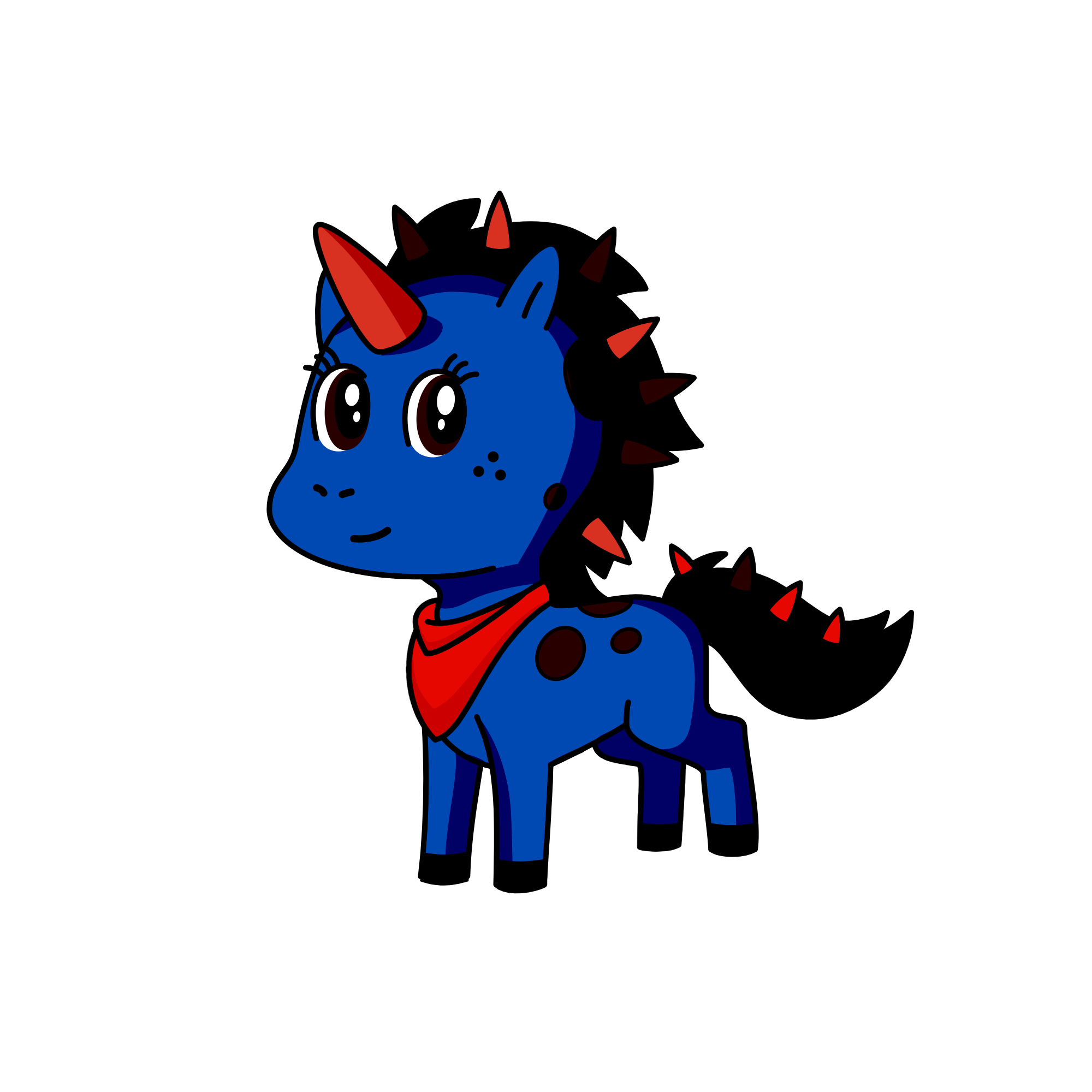 Darky, the unicorn