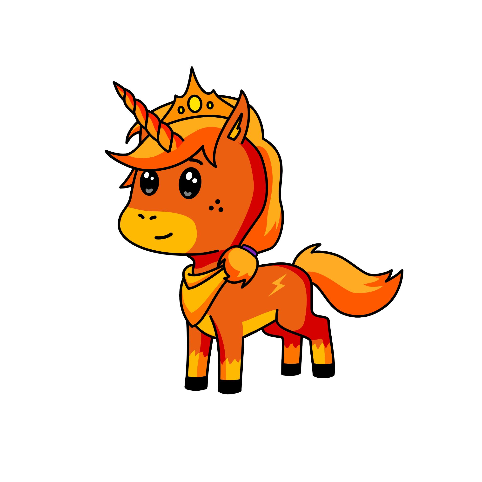 Fire, the unicorn