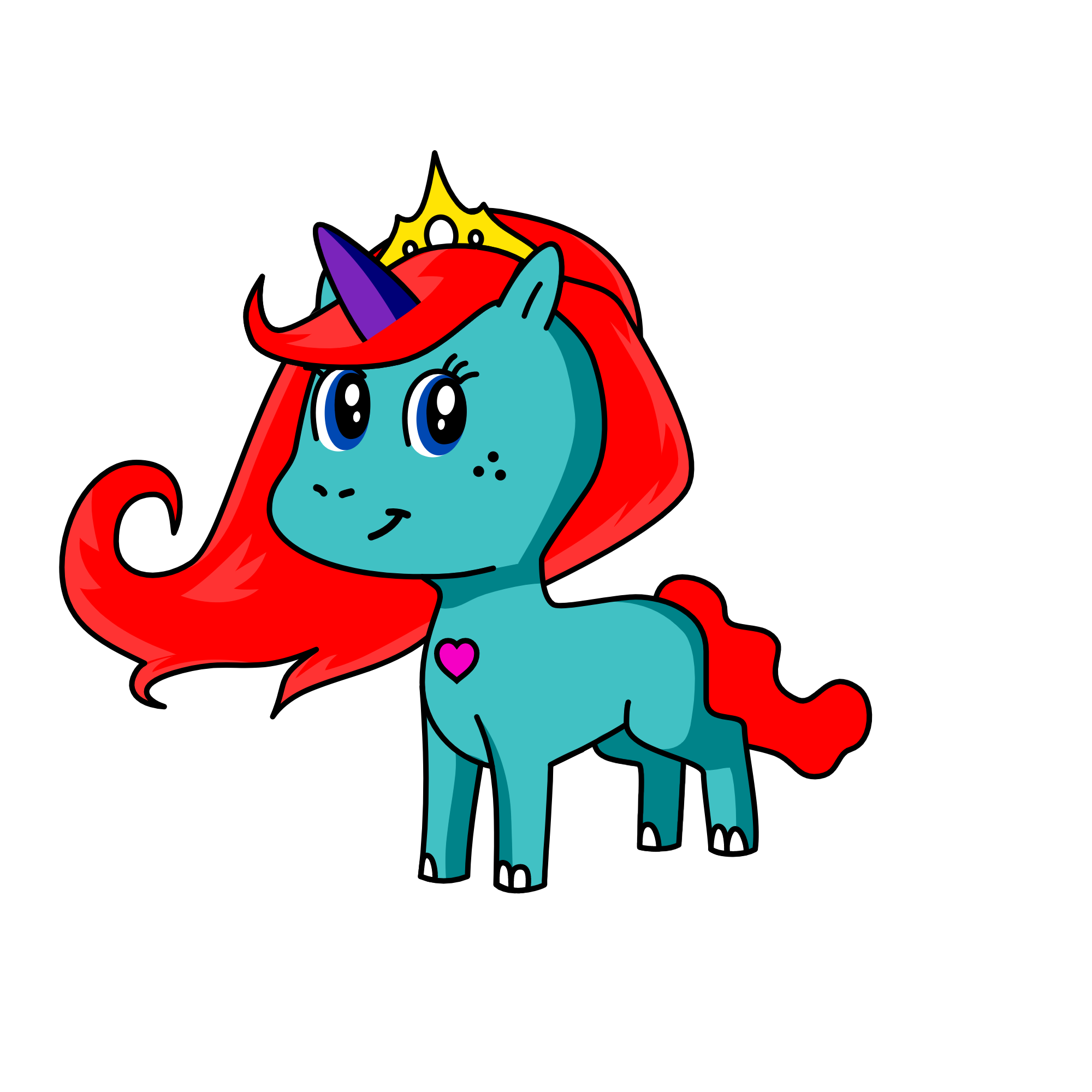 Princess Ariel, the unicorn