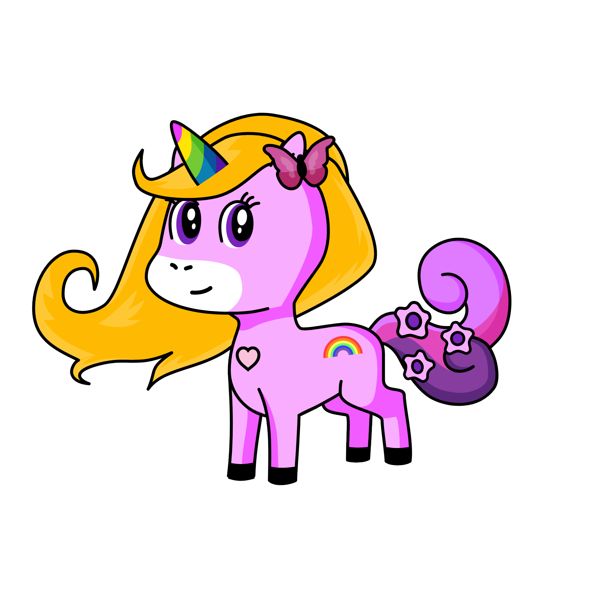 pink unicorn, the unicorn