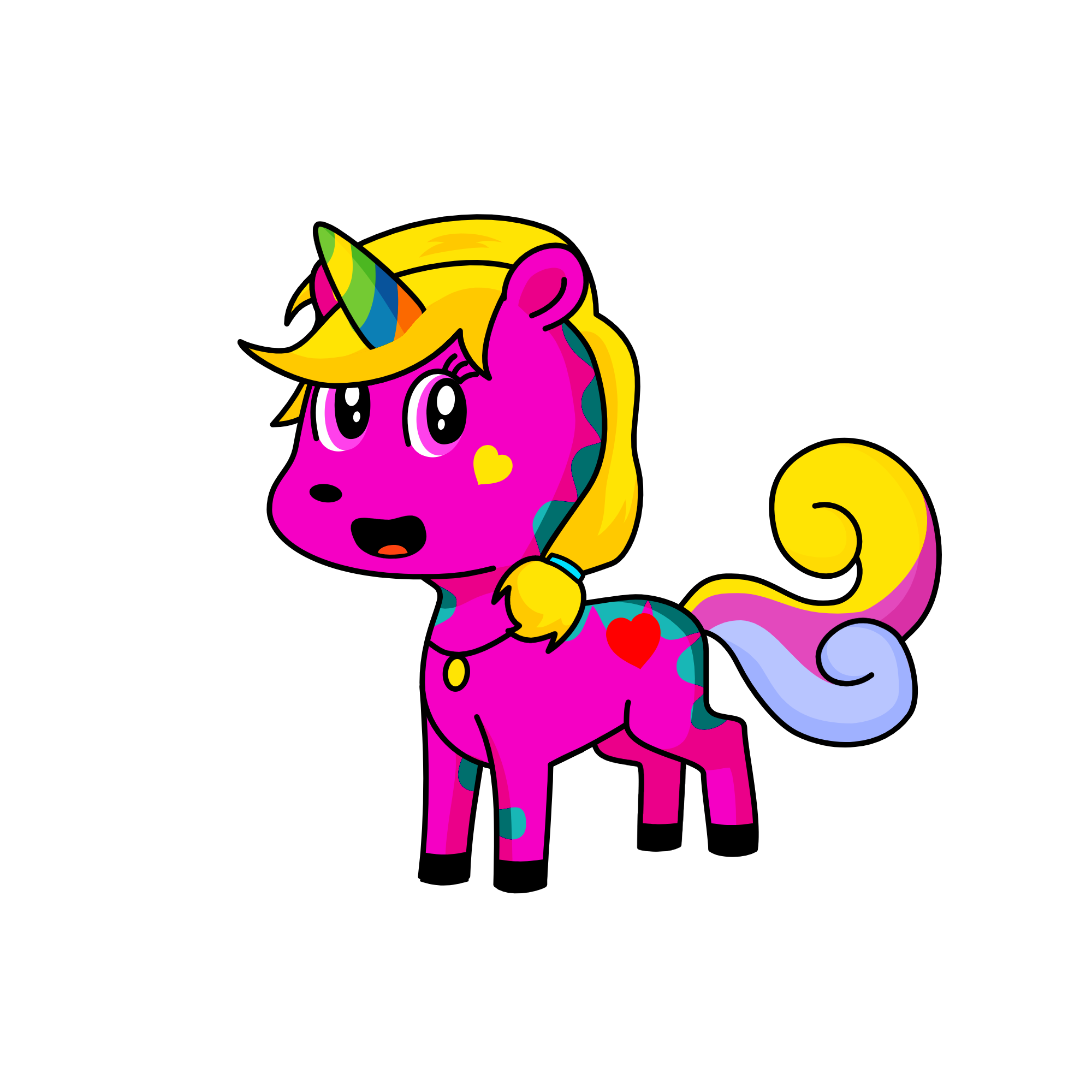 POURY, the unicorn