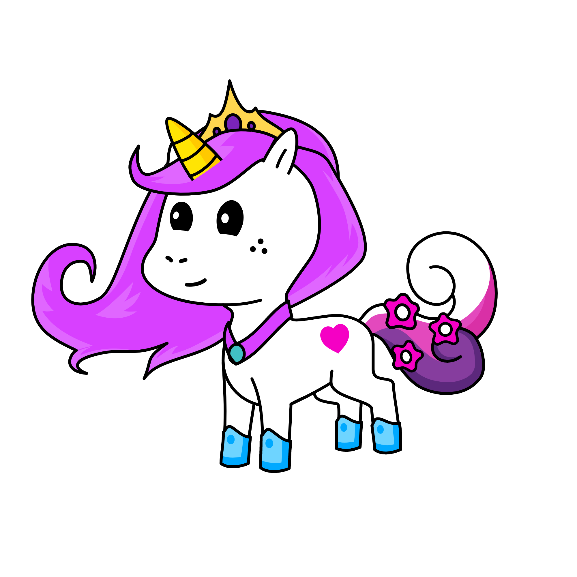 Ela swan, the unicorn