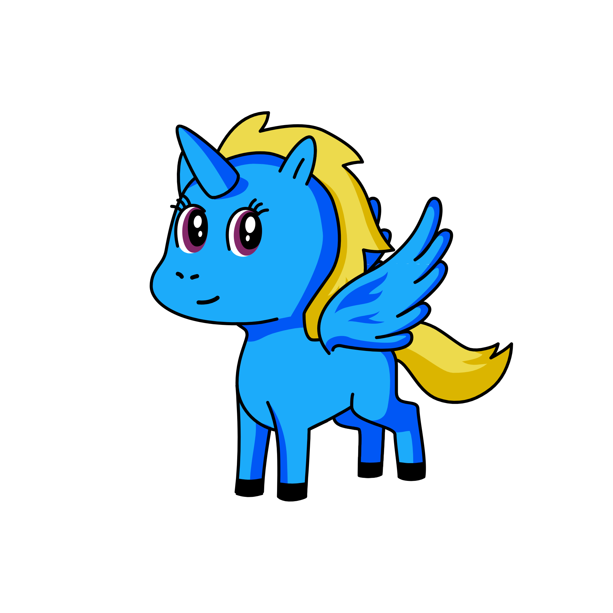 rainbow dahs, the unicorn