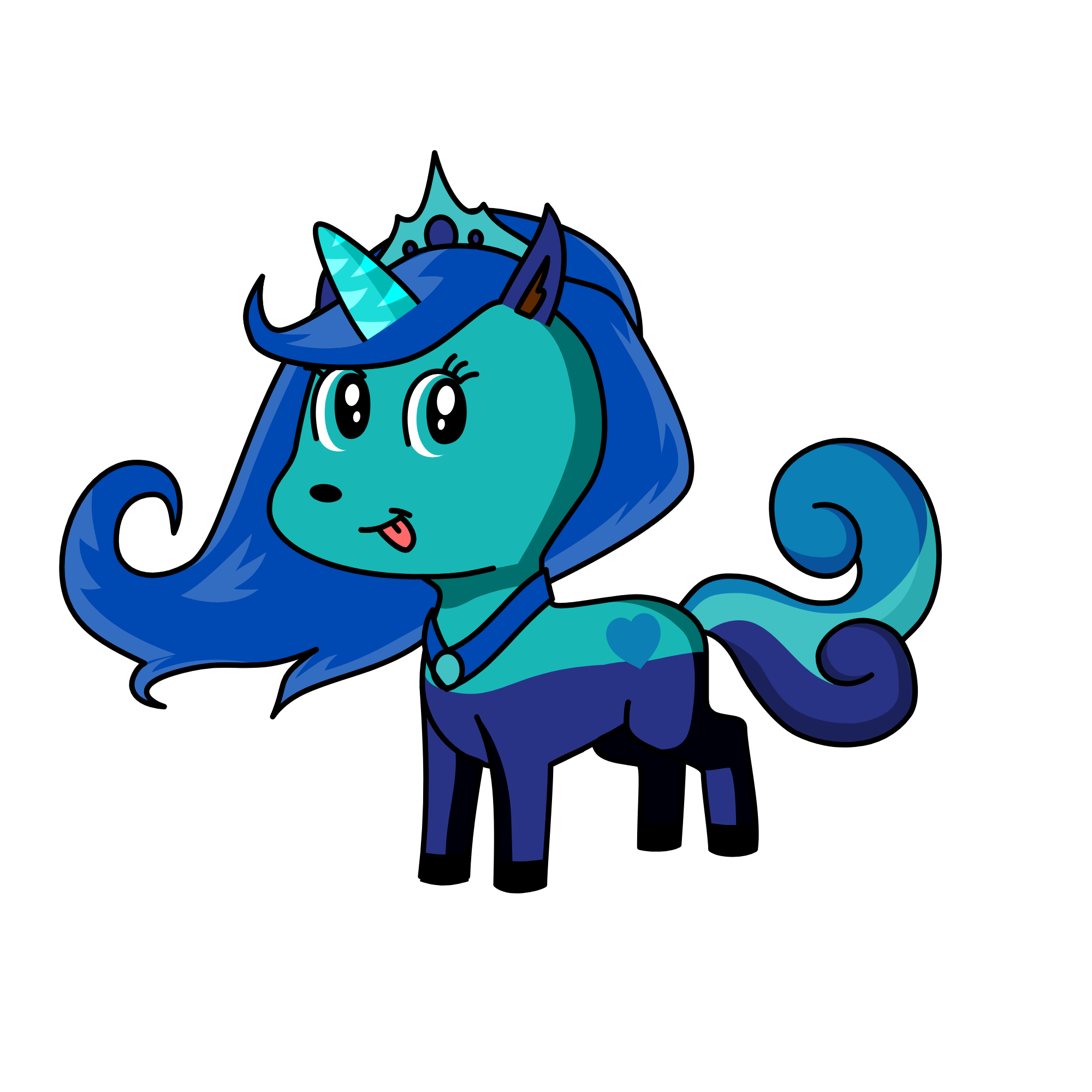 Sapphire, the unicorn