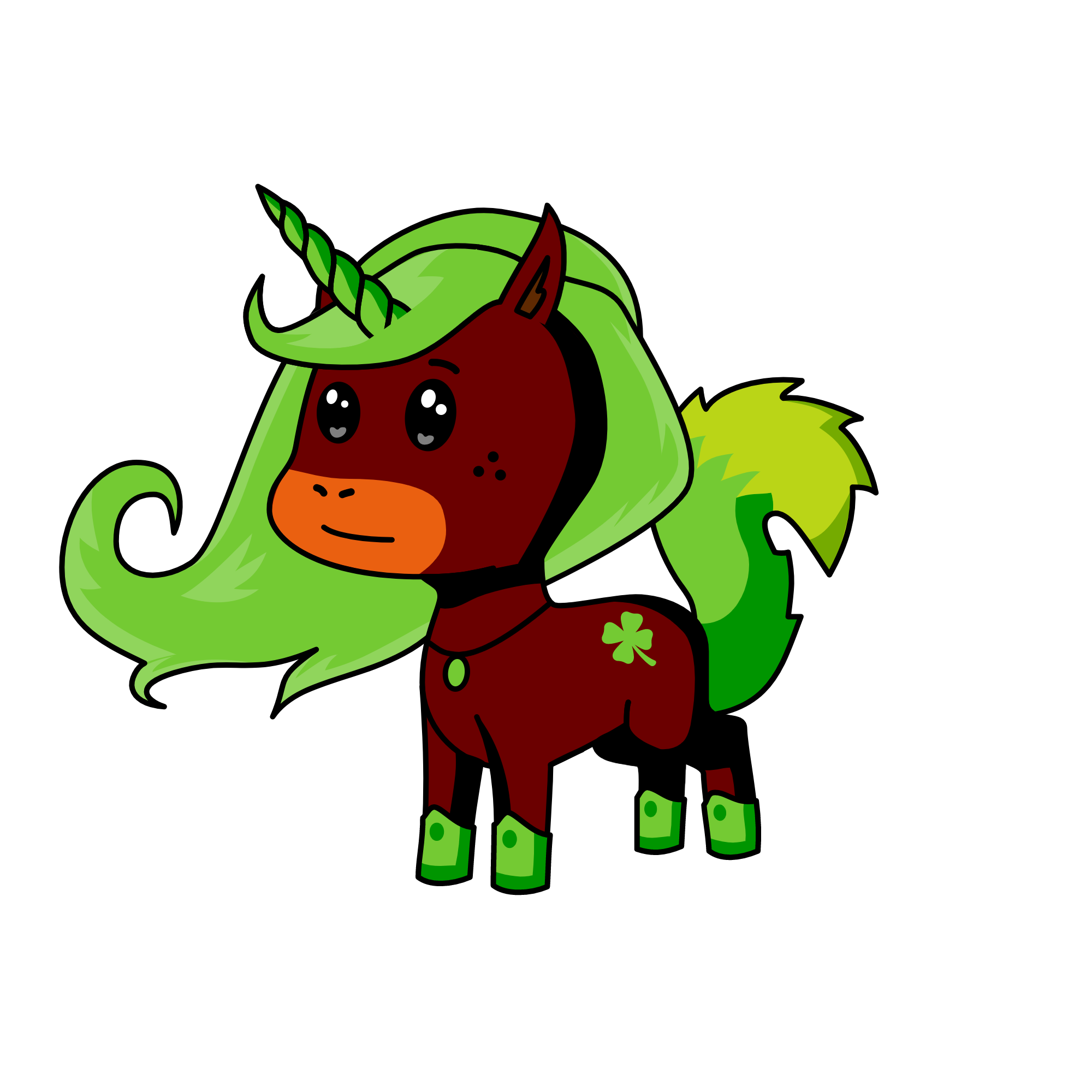 Queen Flora, the unicorn