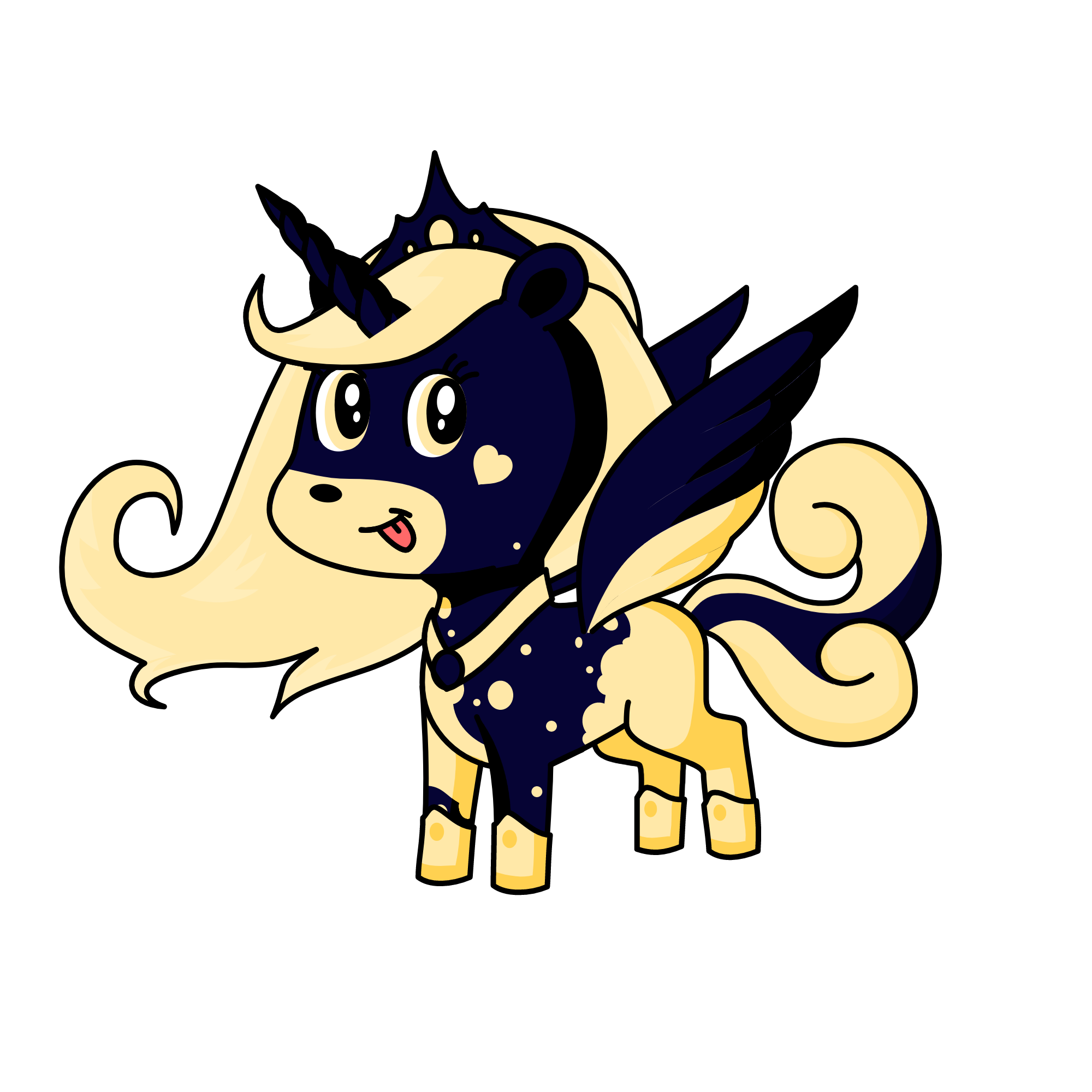 Moon Queen, the unicorn