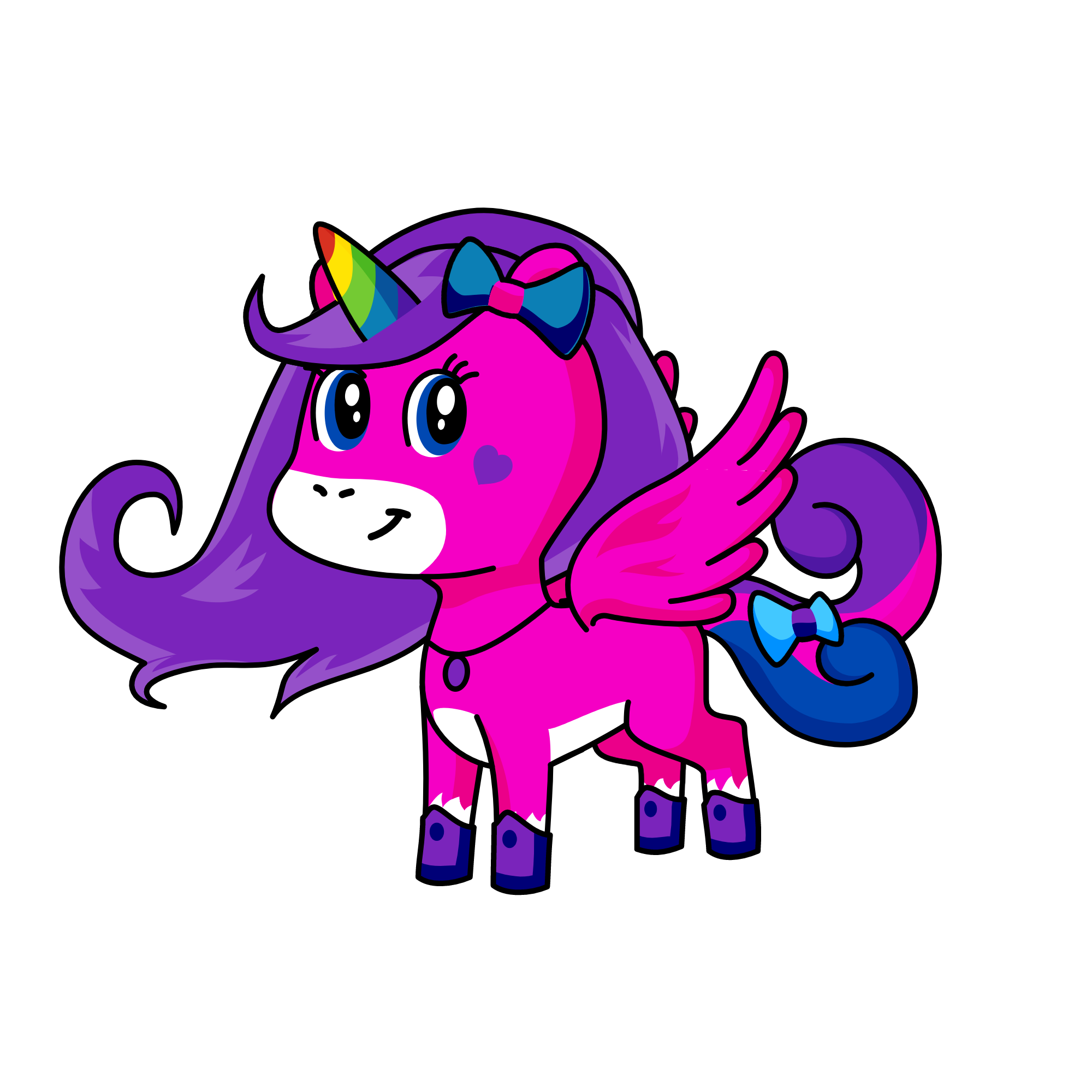Lavender, the unicorn