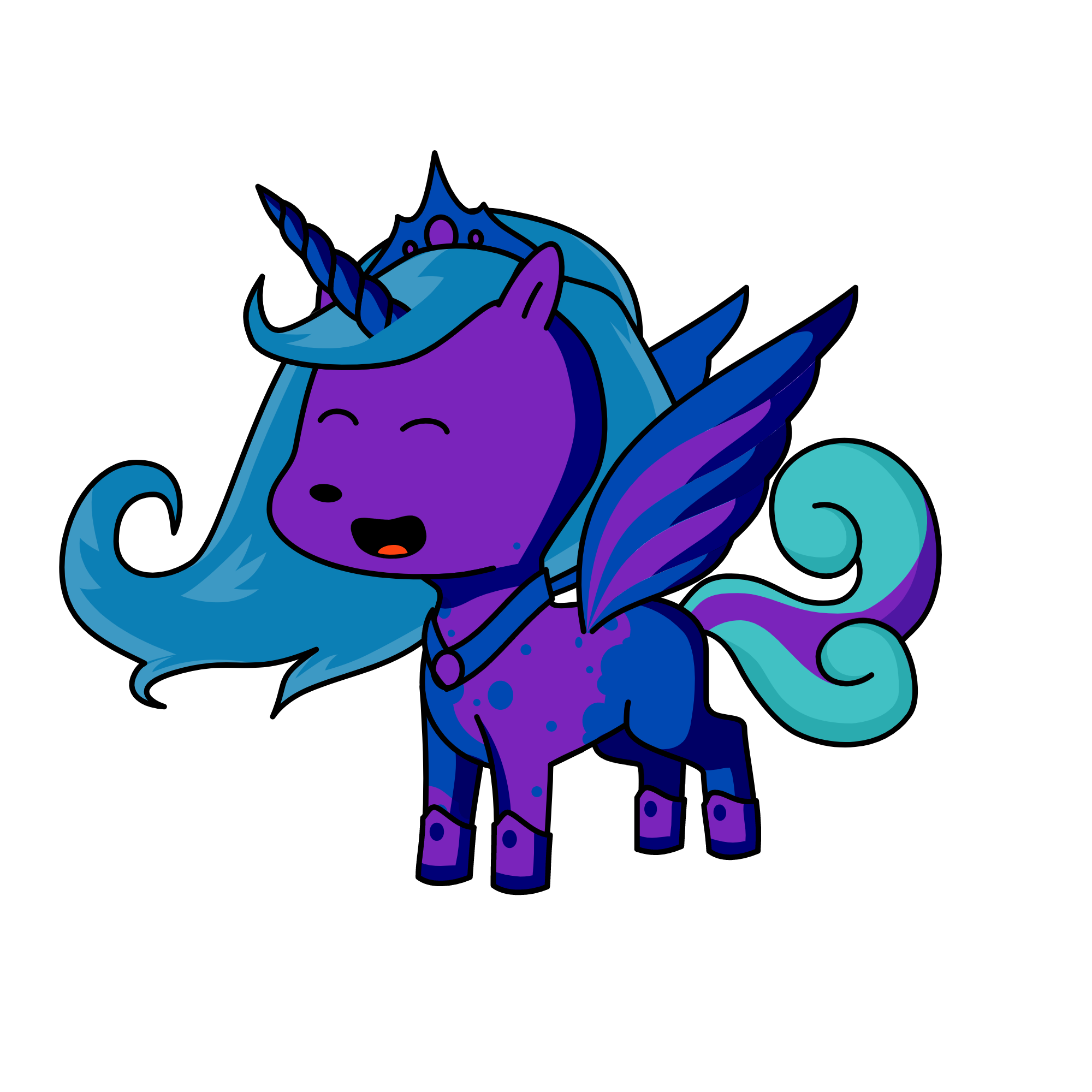Moonlight, the unicorn