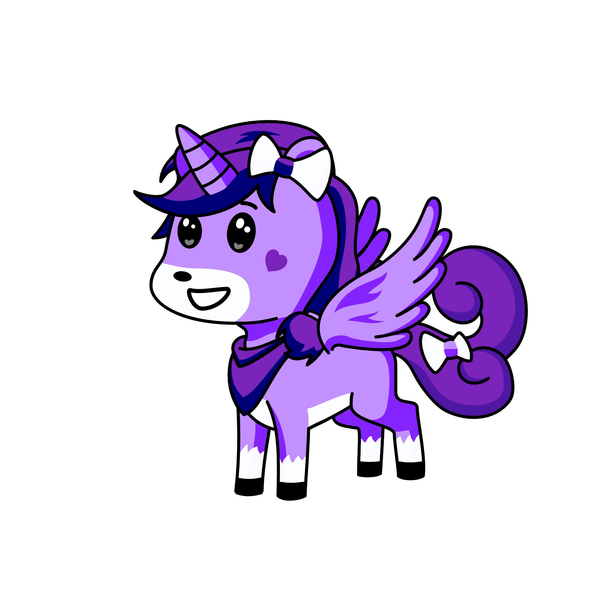 Snowypurple, the unicorn