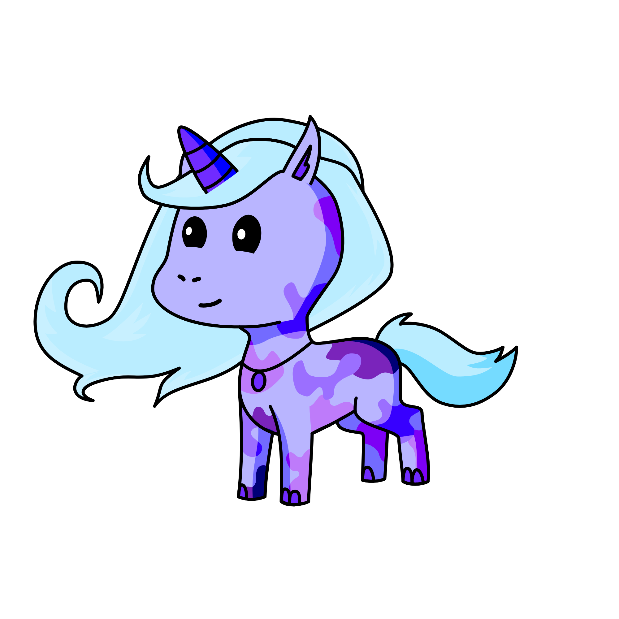Violet, the unicorn